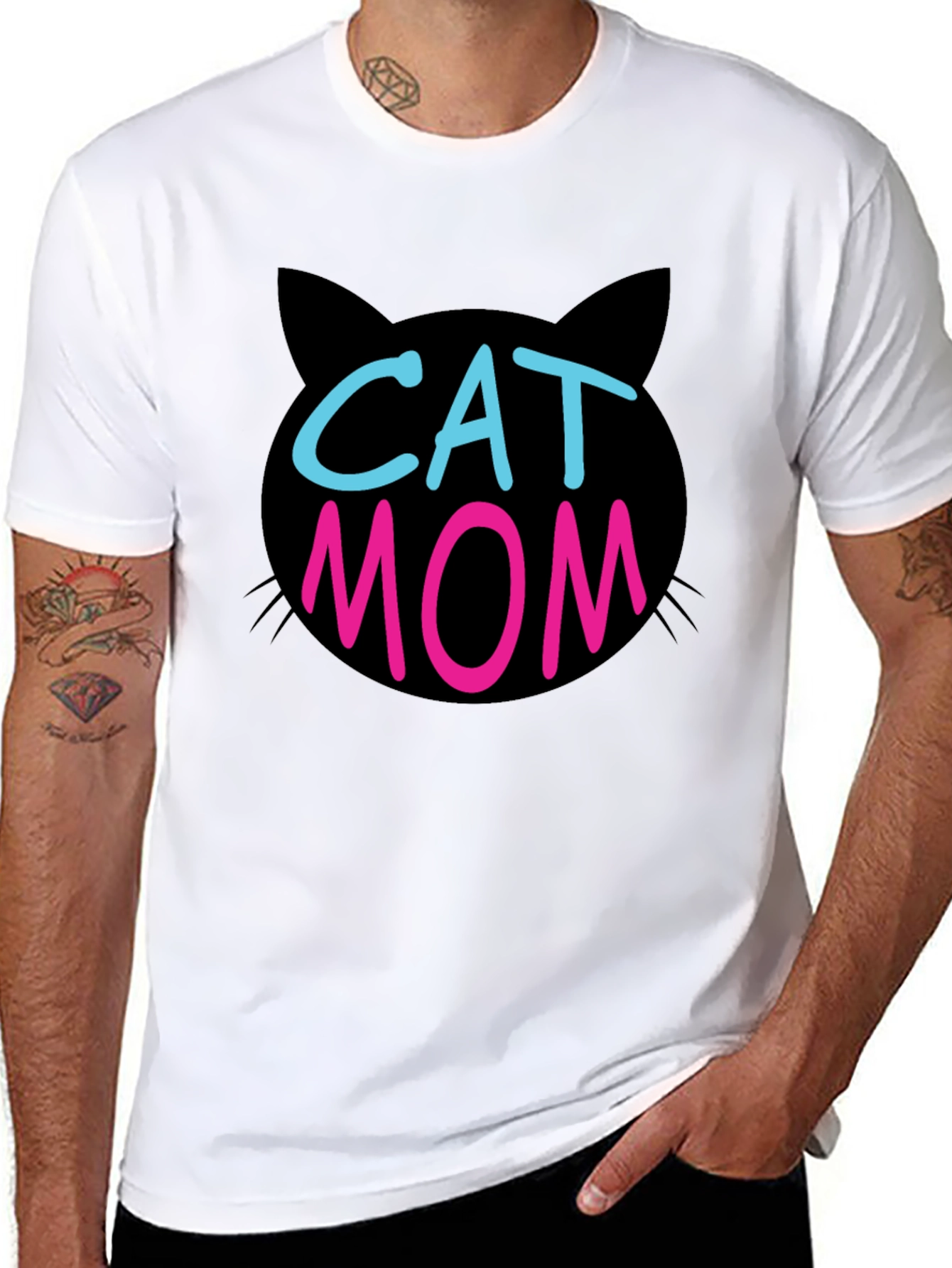 Cat Mom T-Shirt - Cute Pet Lover Apparel