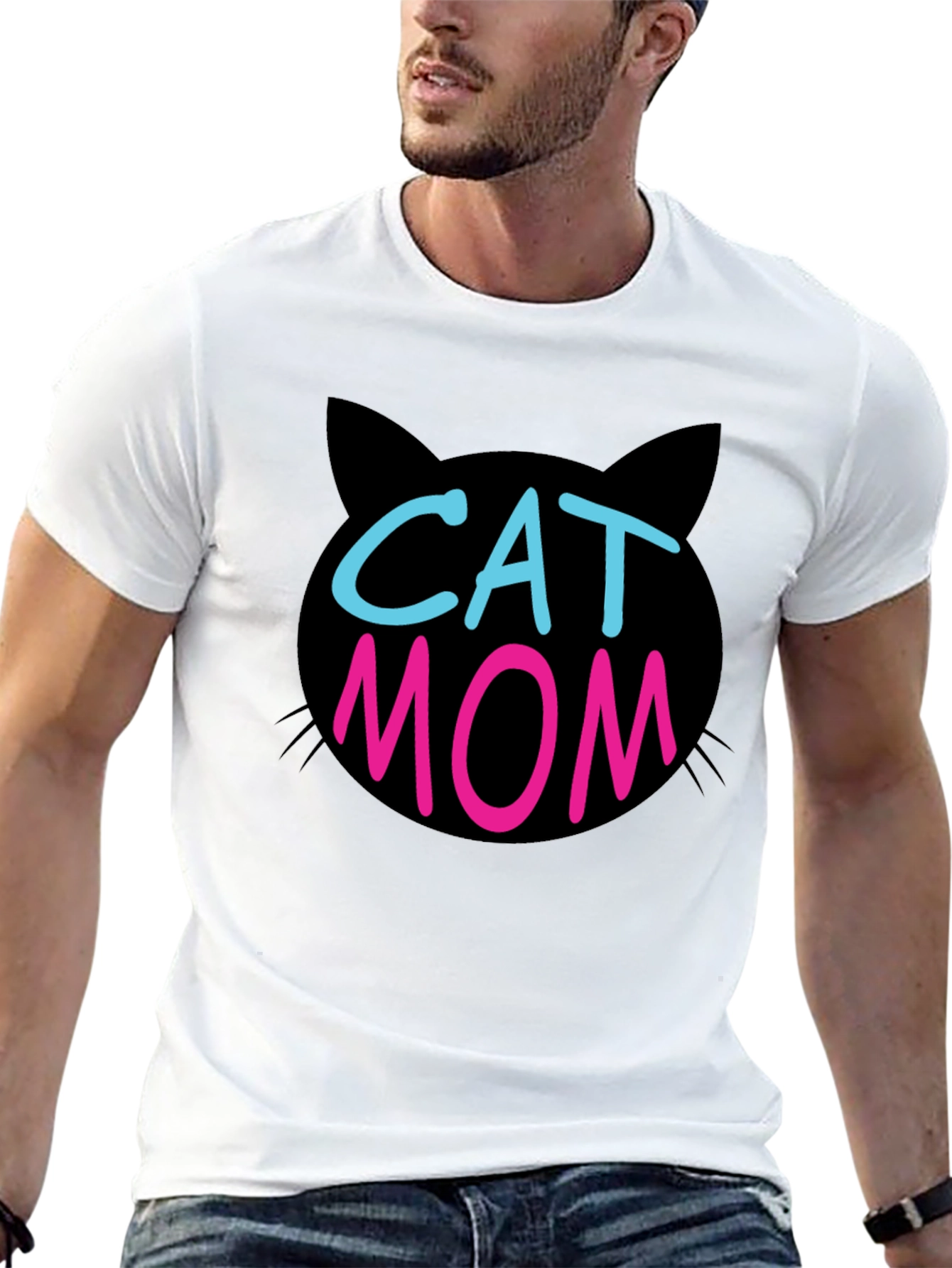 Cat Mom T-Shirt - Cute Pet Lover Apparel