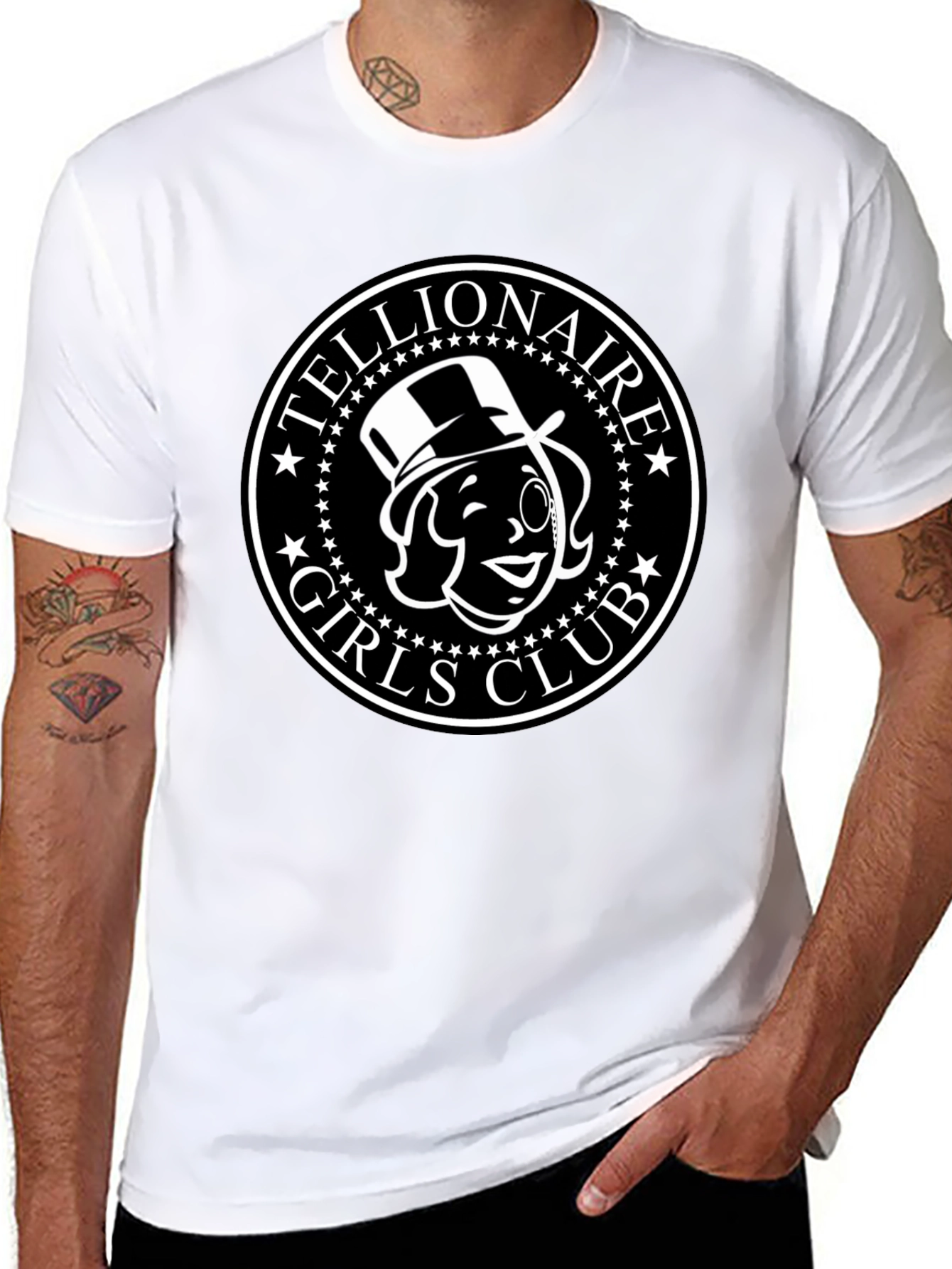 Tellionaire Girls Club Black T-Shirt