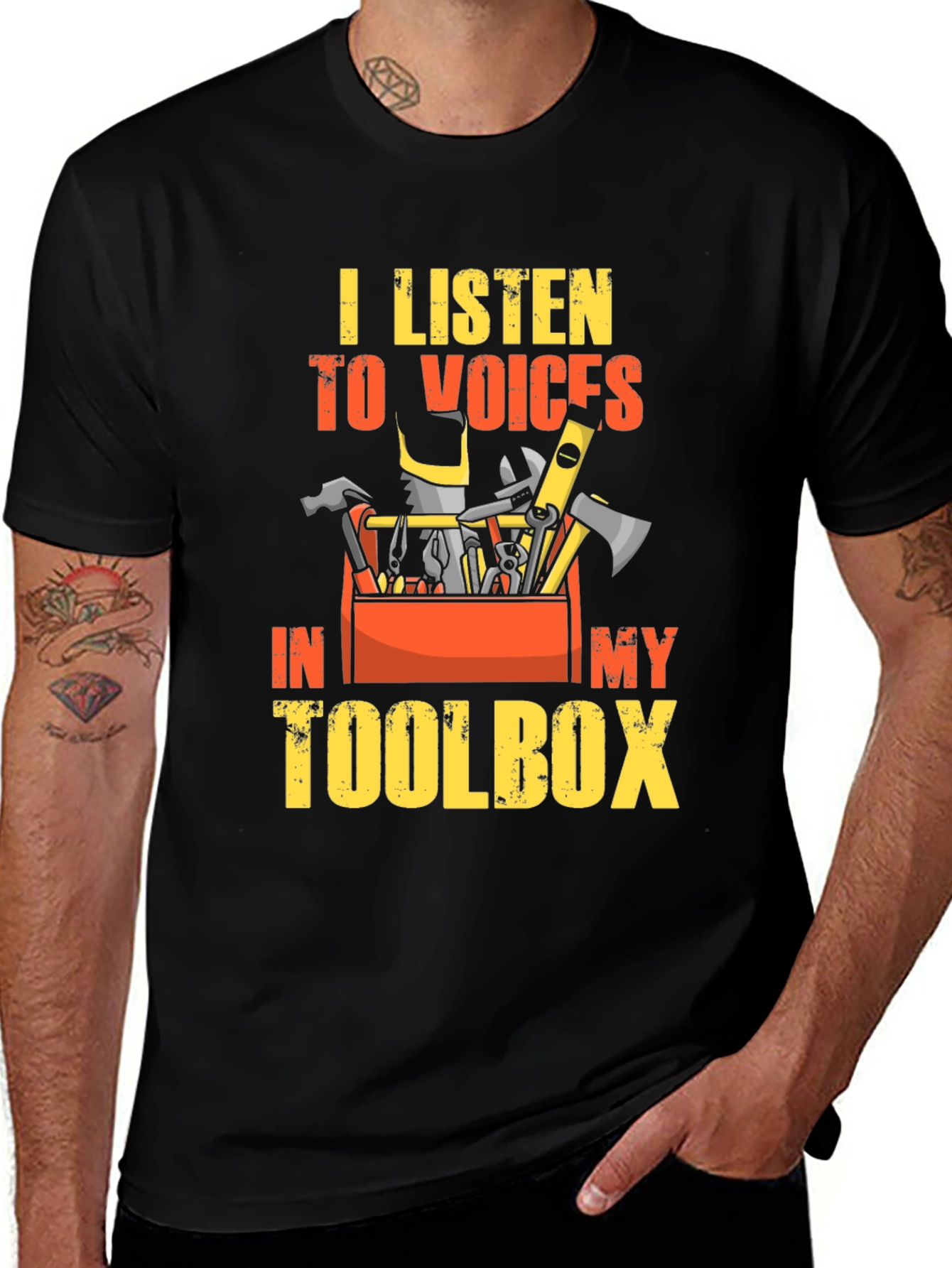 Toolbox Voices Graphic T-Shirt - Black Cotton Tee