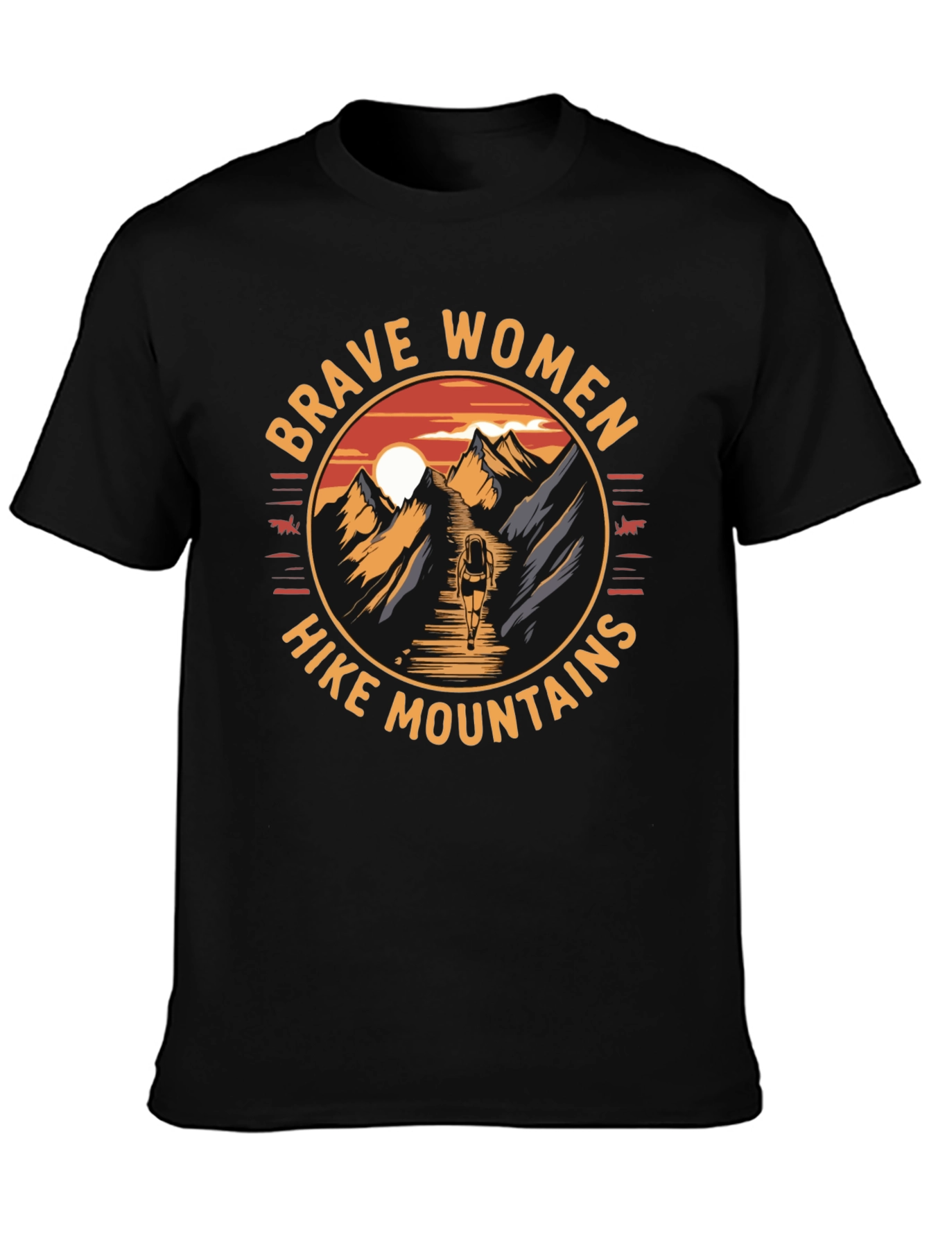 Brave Women Hike Mountains Graphic Tee