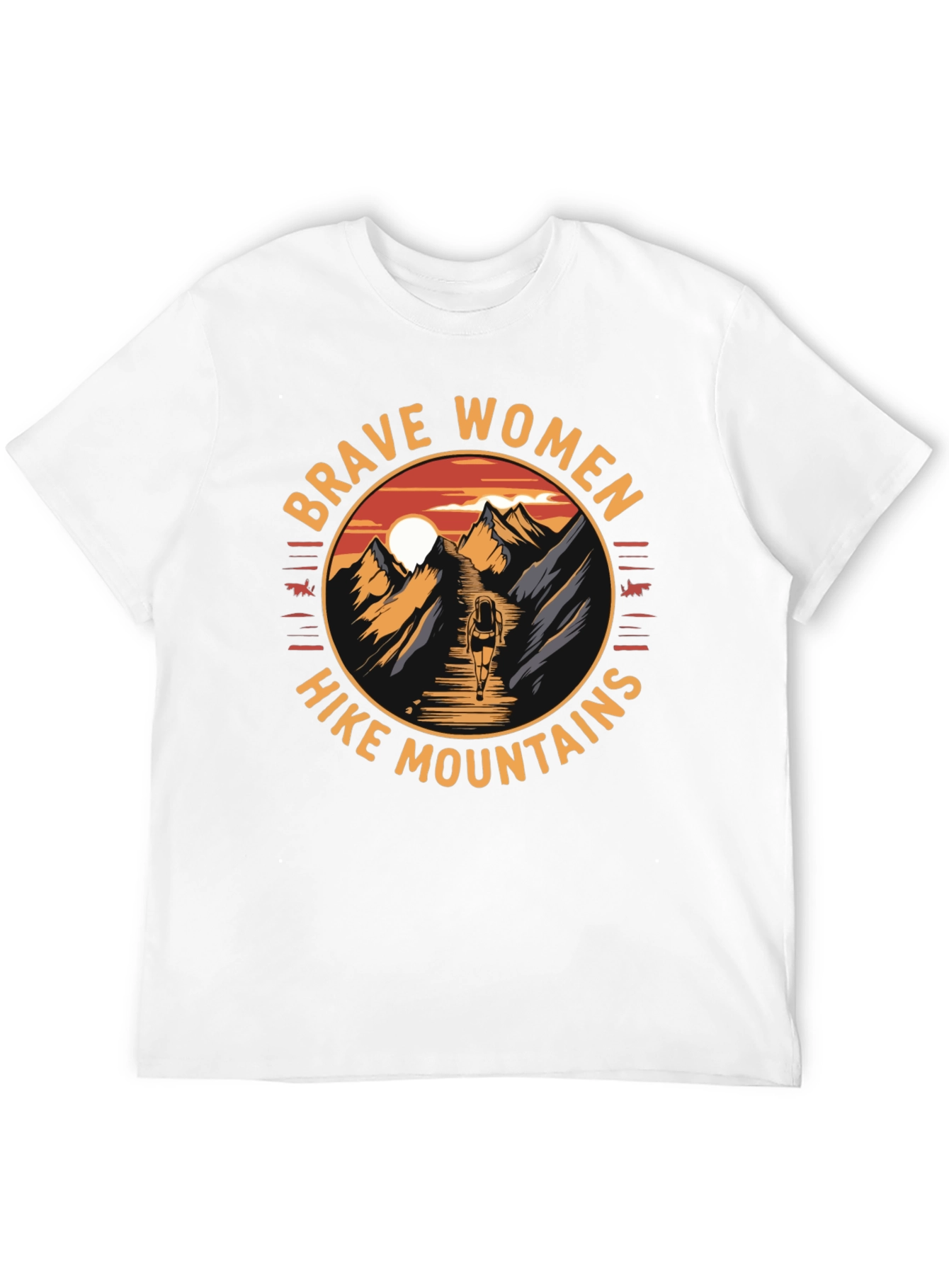 Brave Women Hike Mountains Graphic Tee
