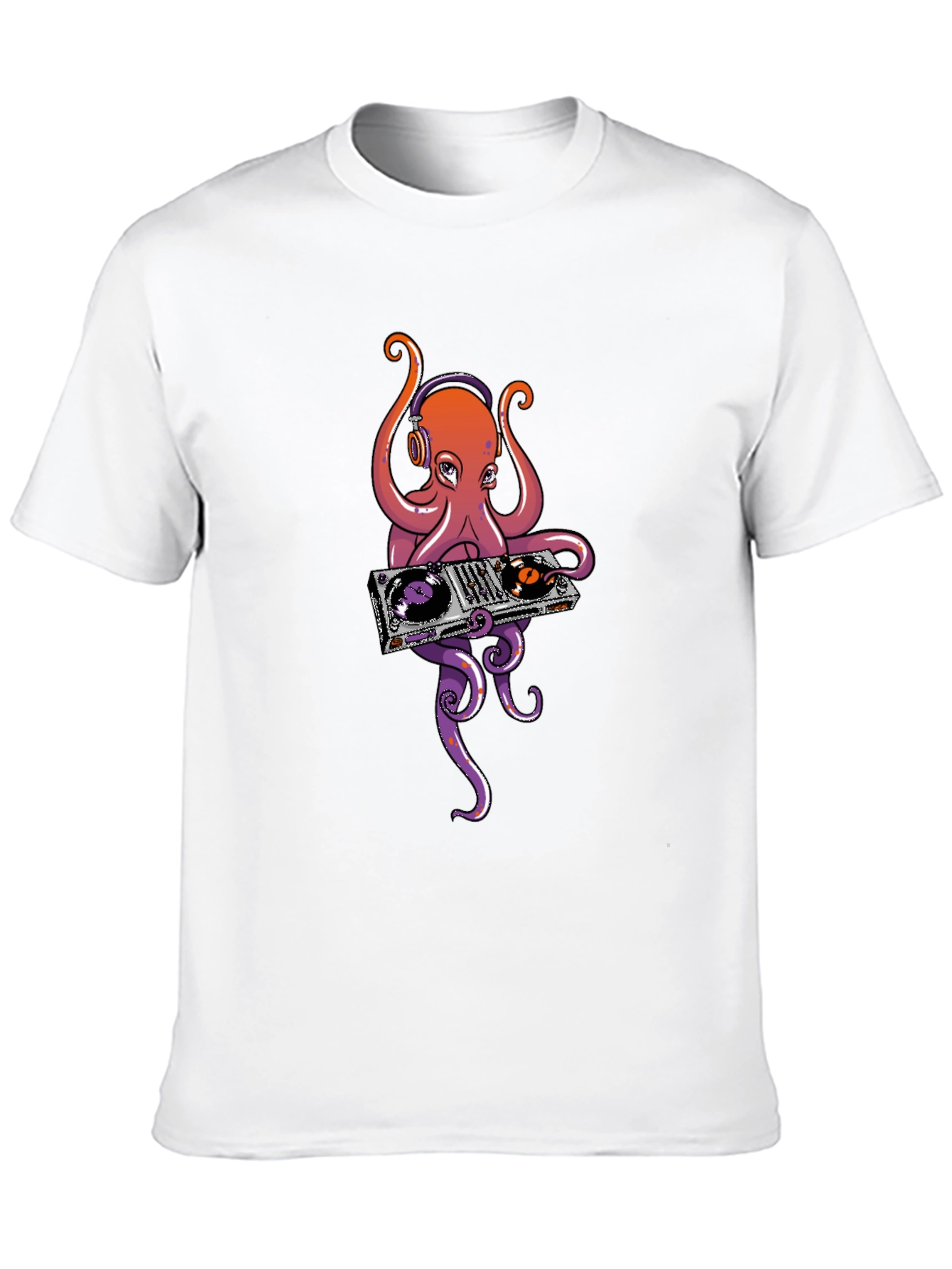 DJ Octopus Graphic T-Shirt - Cool Music Lover Tee