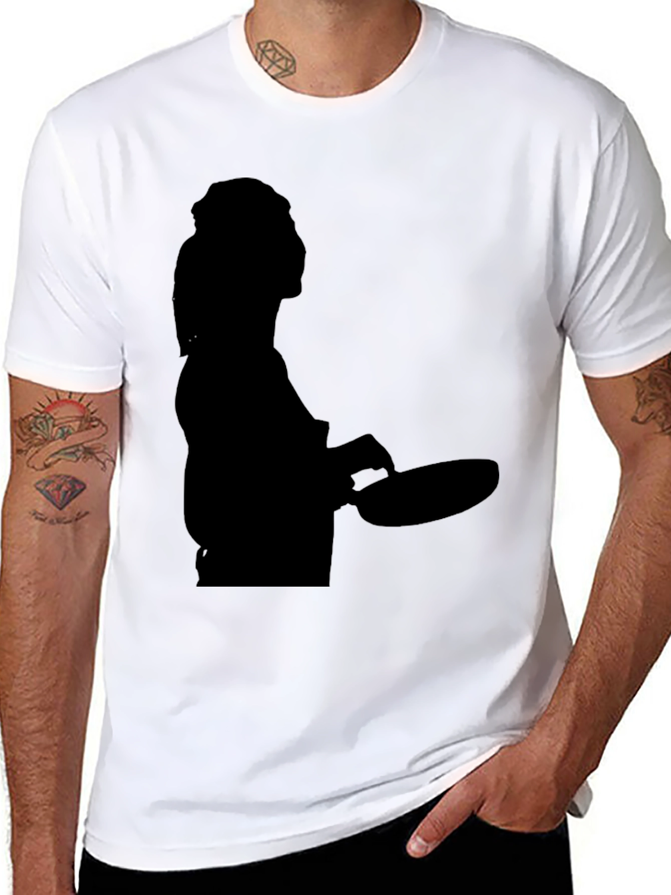 Chef Silhouette Black T-Shirt