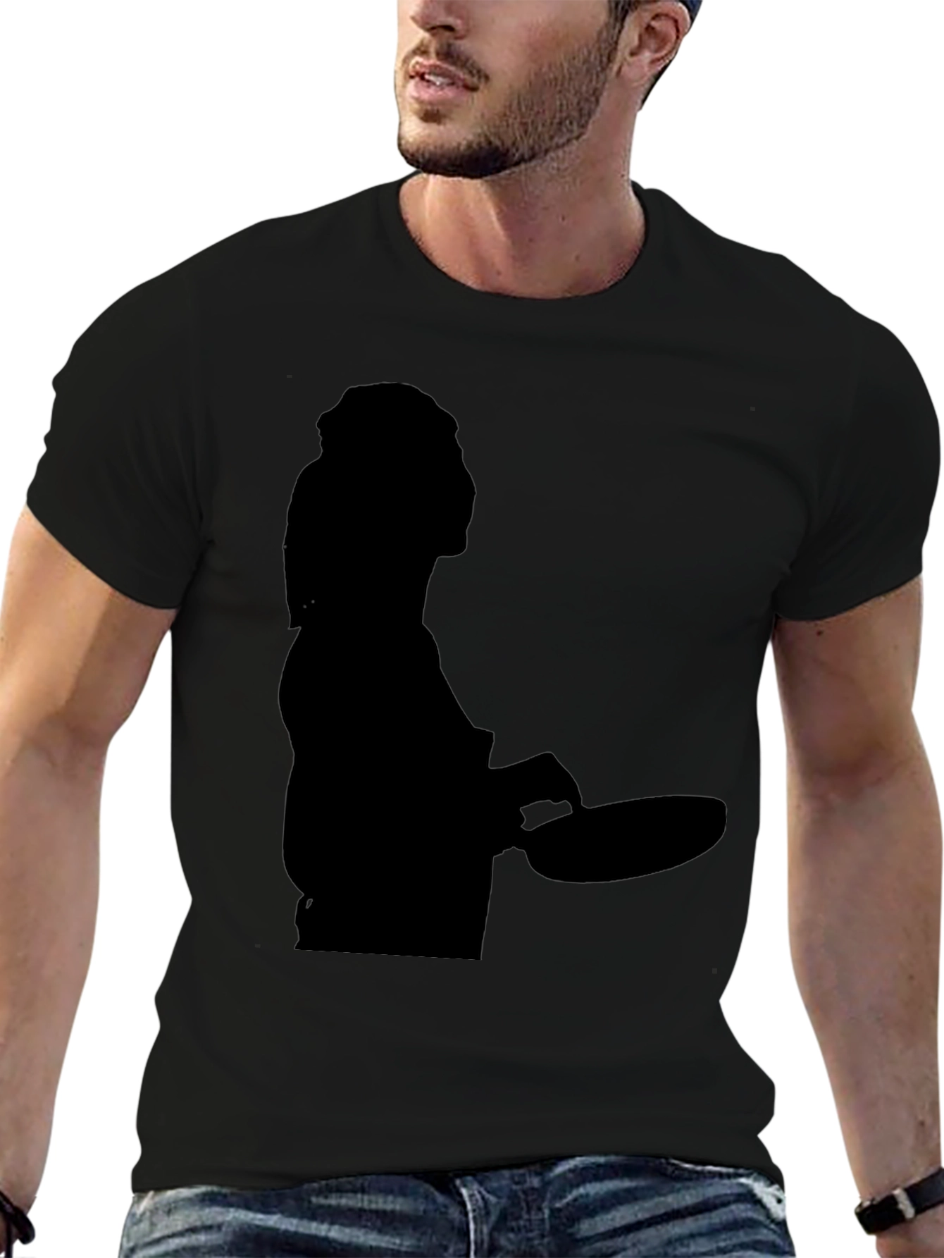 Chef Silhouette Black T-Shirt