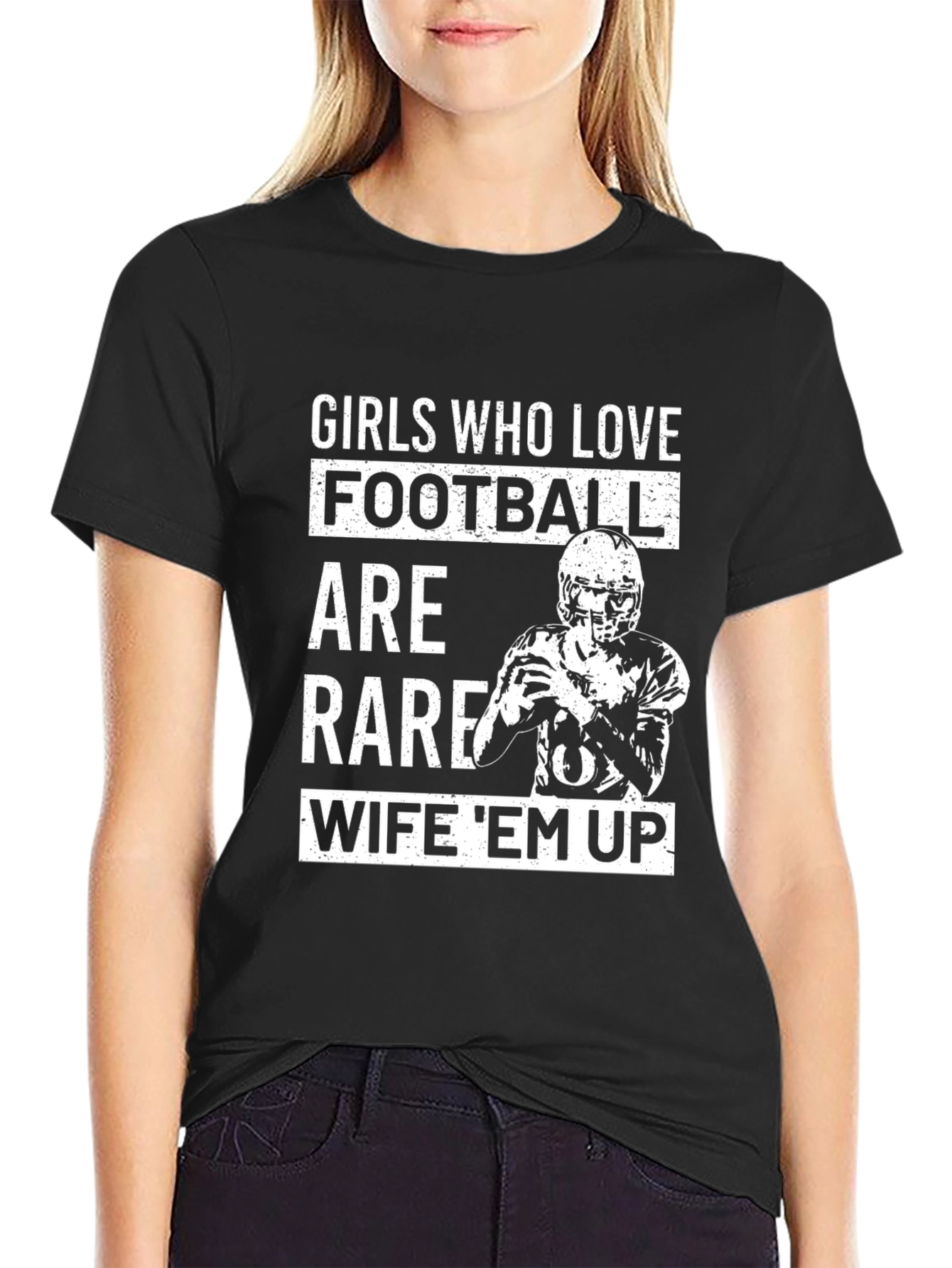 Girls Who Love Football T-Shirt