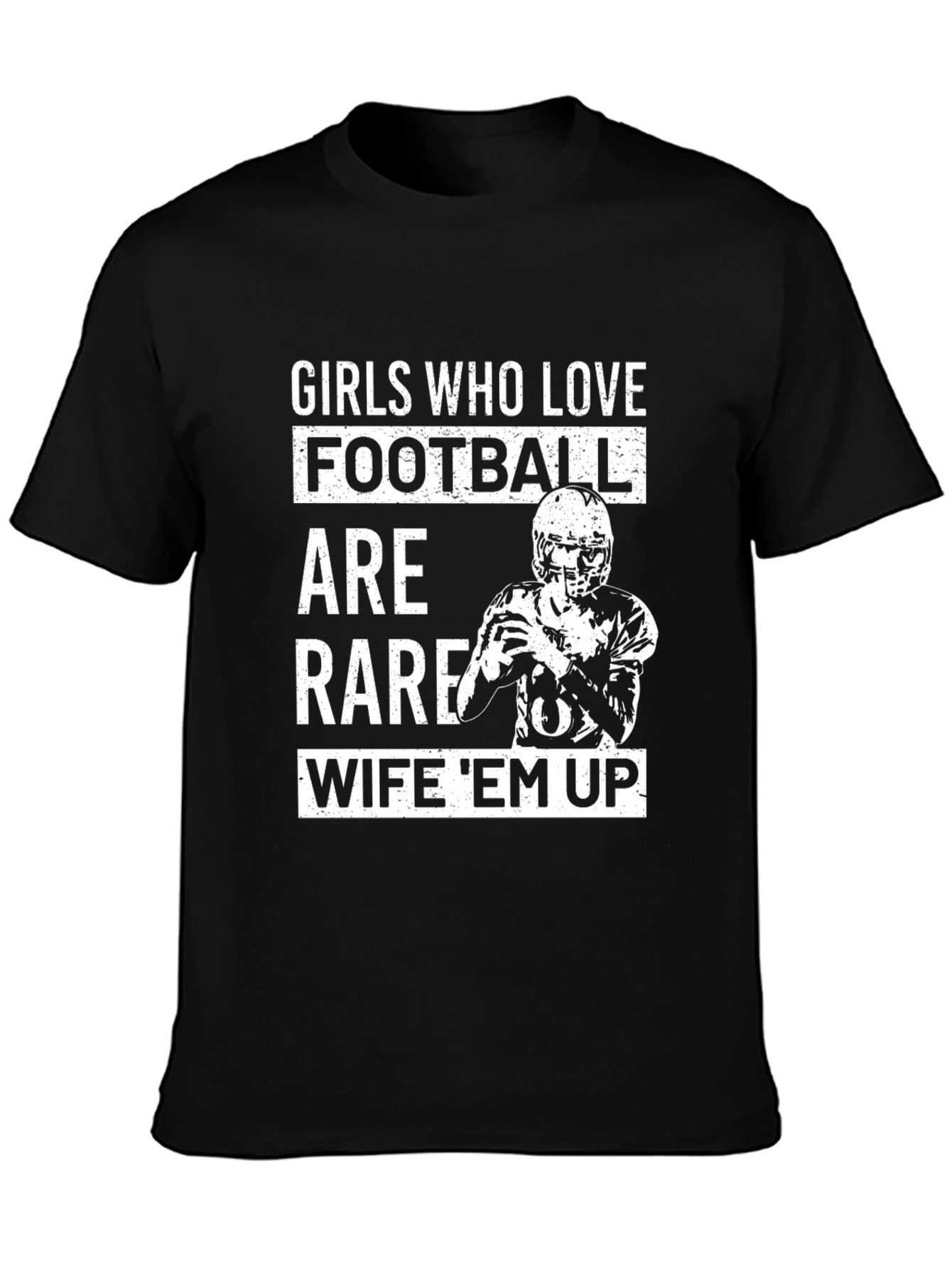 Girls Who Love Football T-Shirt