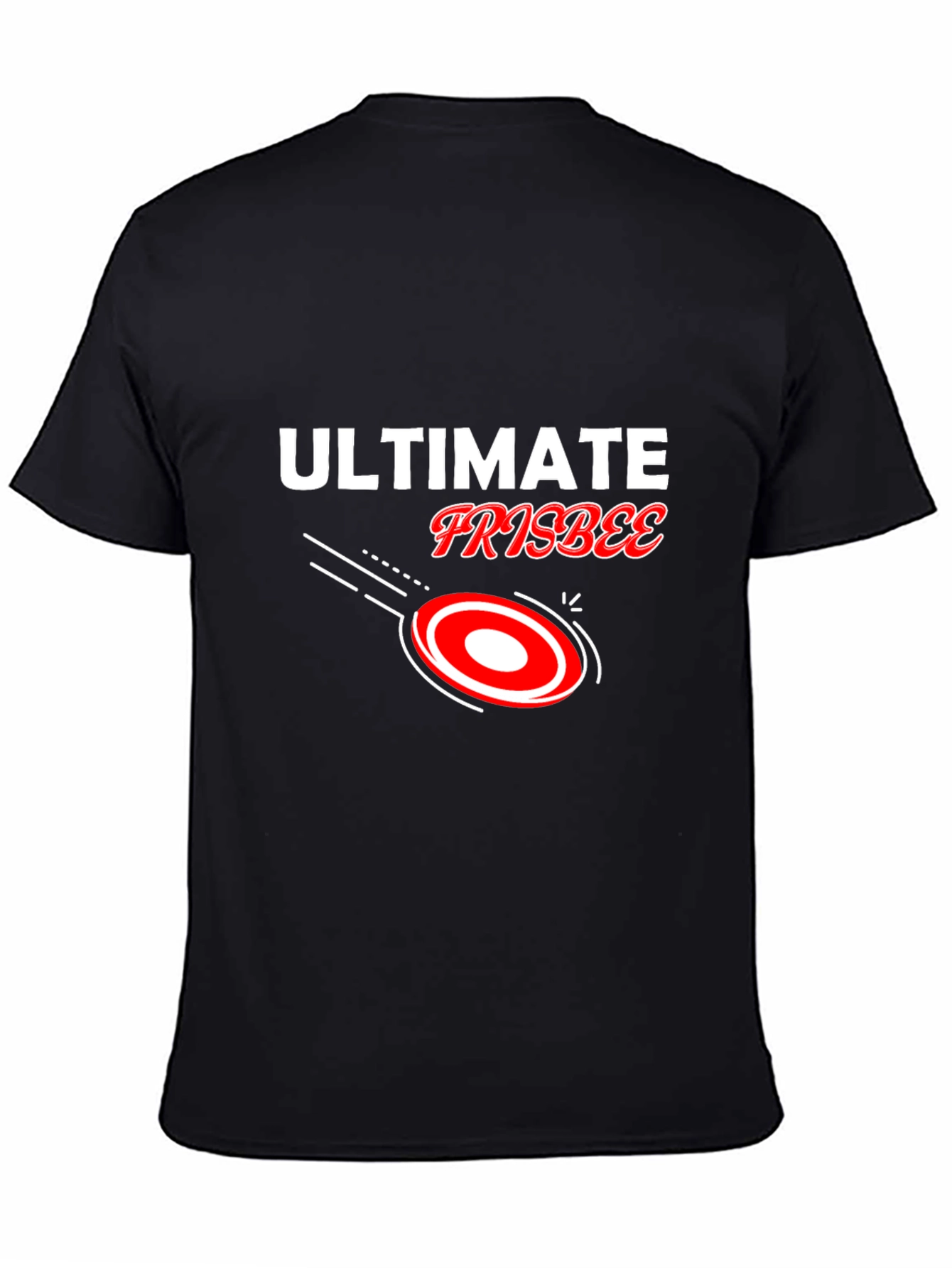 Ultimate Frisbee Black T-Shirt