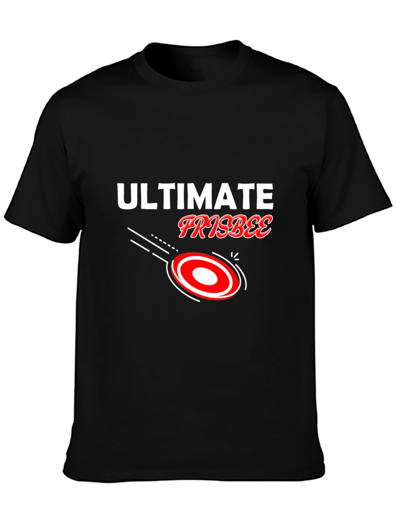Ultimate Frisbee Black T-Shirt