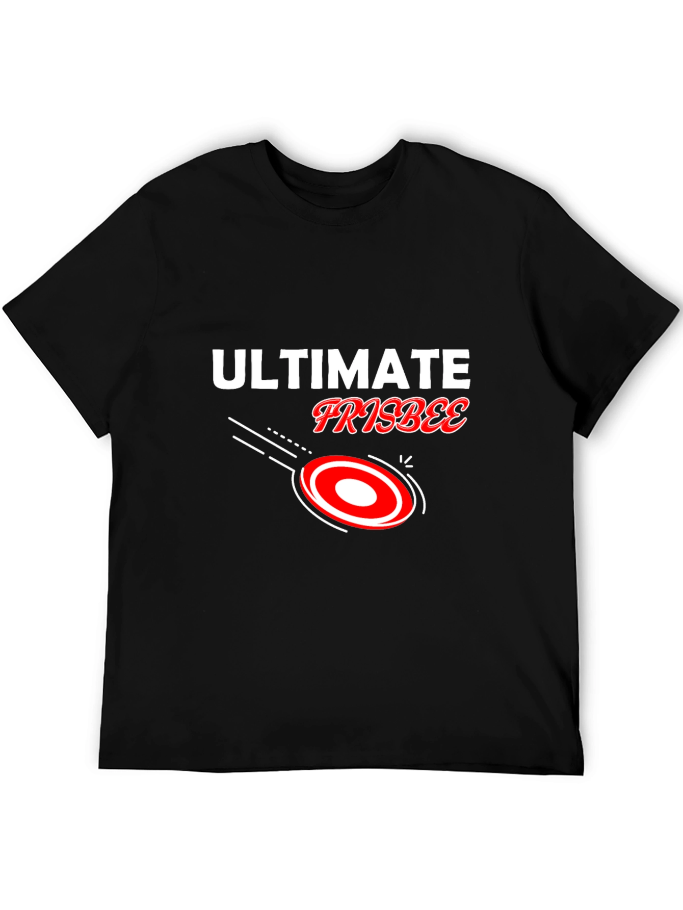 Ultimate Frisbee Black T-Shirt
