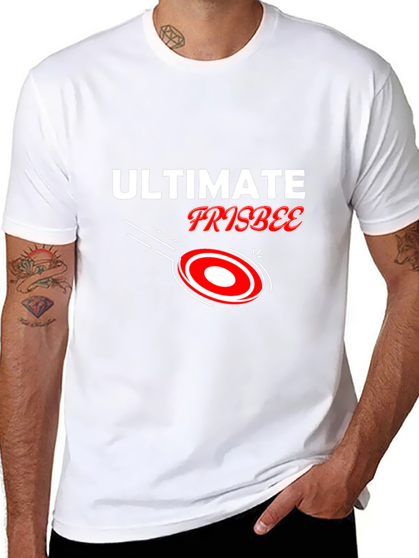 Ultimate Frisbee Black T-Shirt