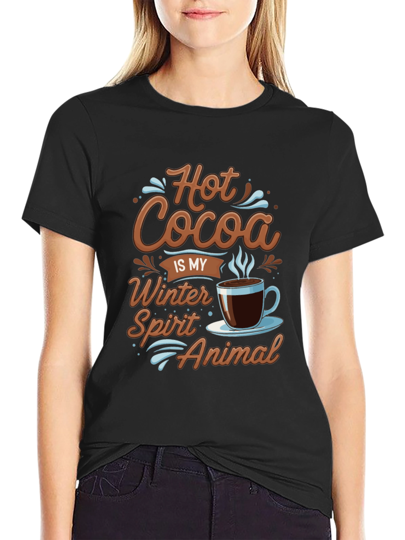 Hot Cocoa Winter Spirit T-Shirt