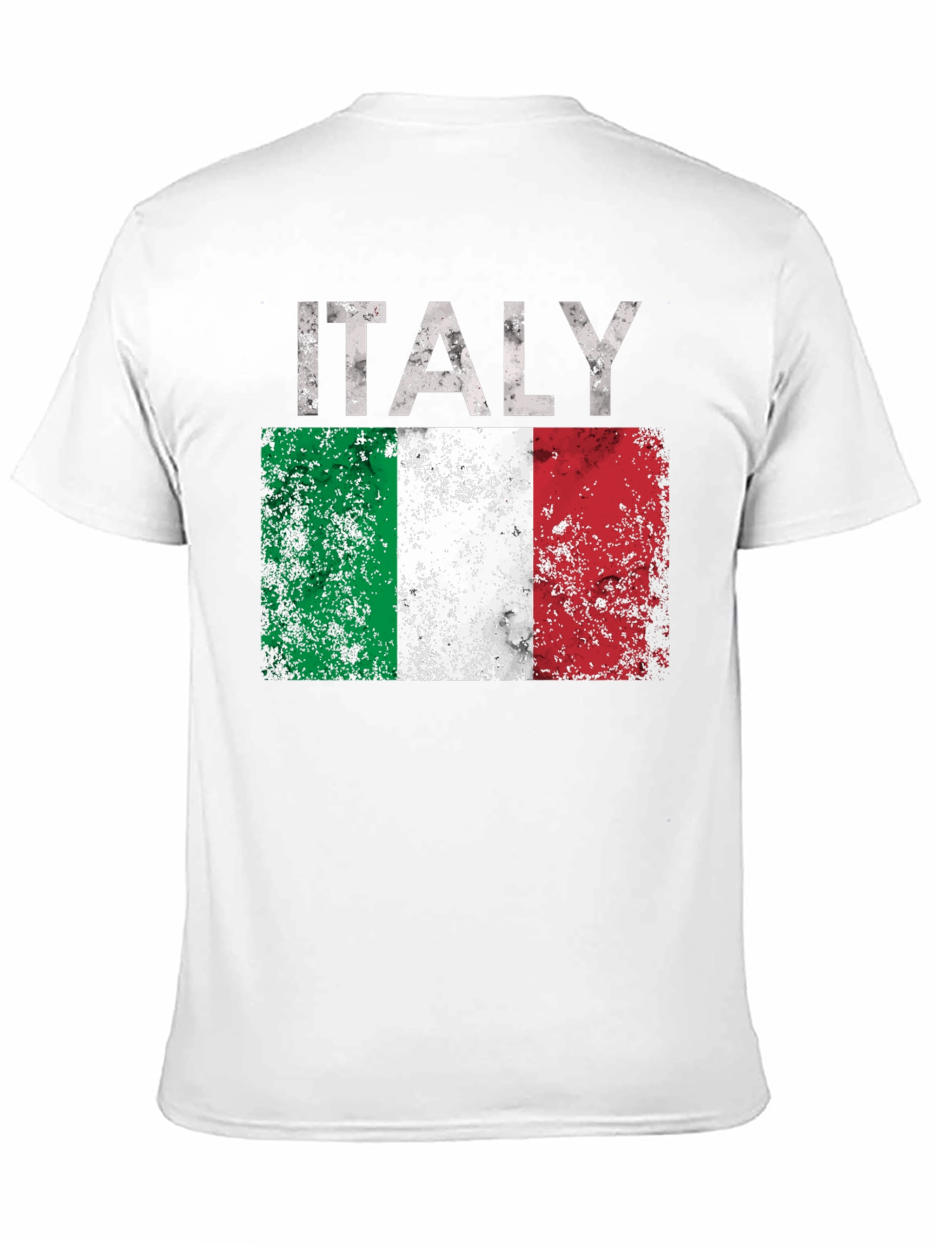 Italy Flag Distressed Graphic T-Shirt