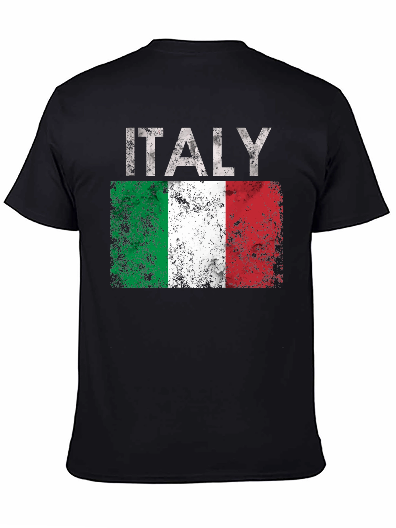 Italy Flag Distressed Graphic T-Shirt