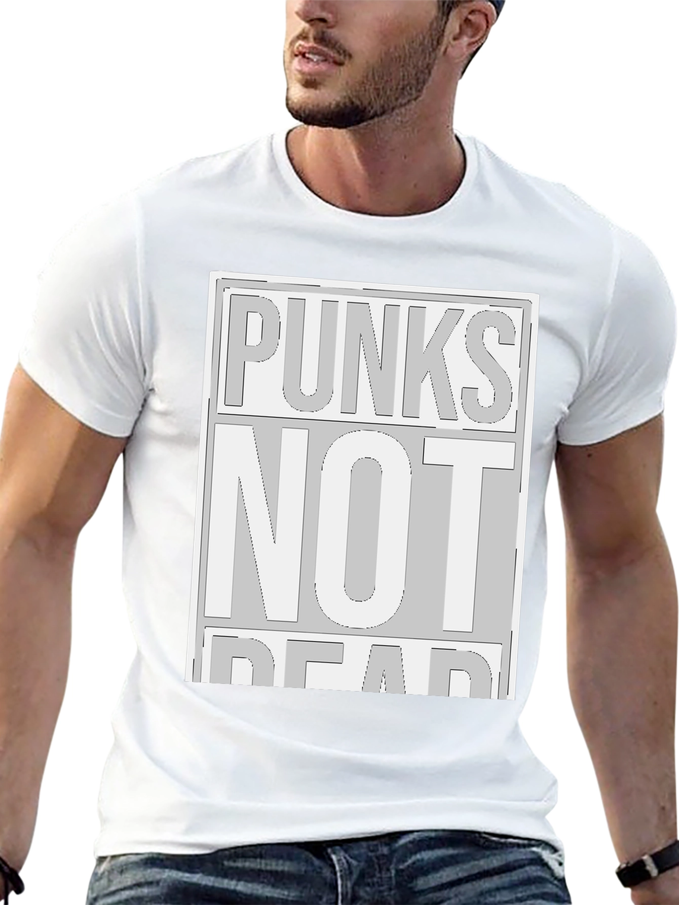 Punks Not Dead Graphic Tee - Black Cotton Shirt