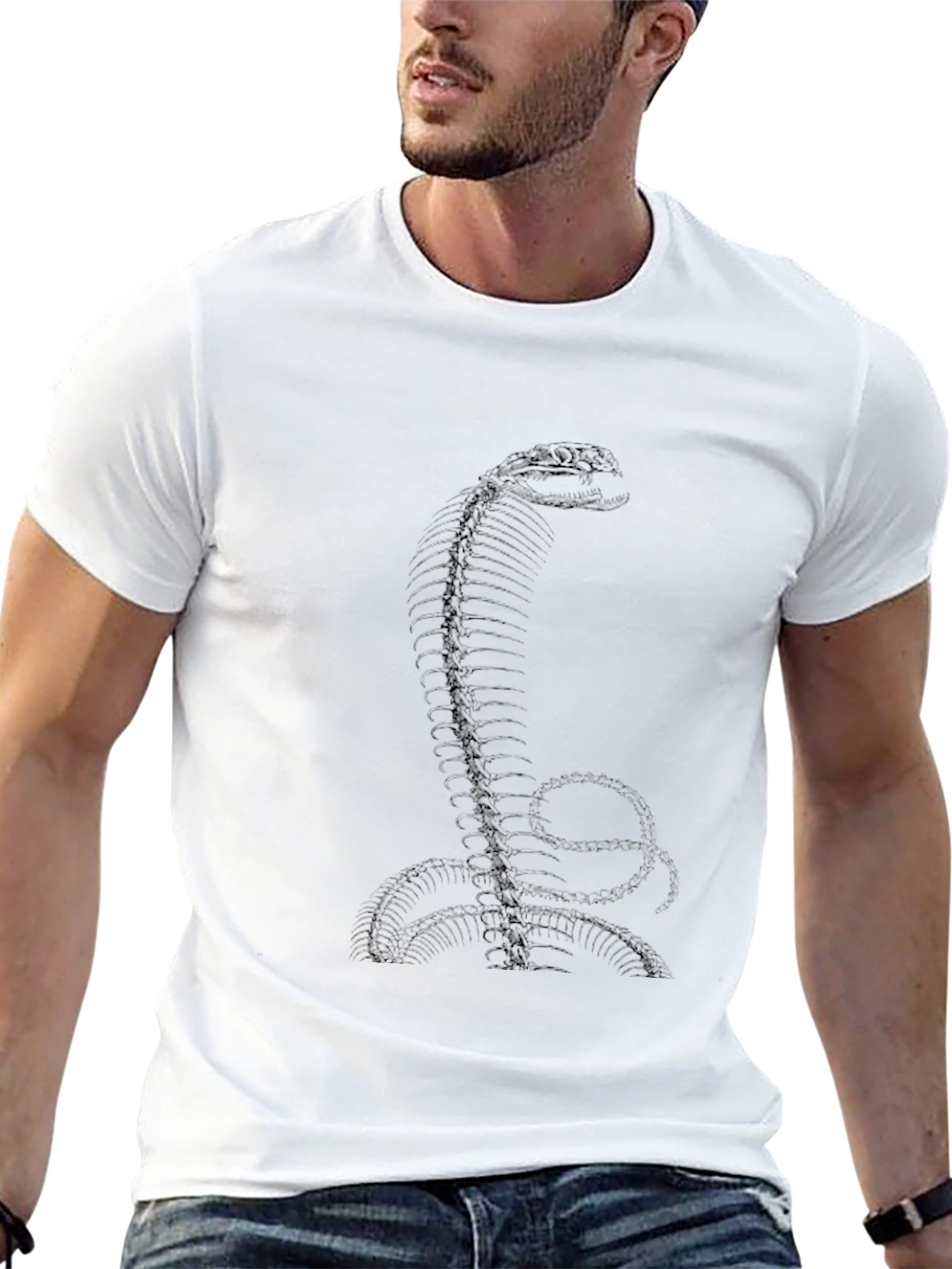 Cobra Skeleton Graphic Tee - Black T-Shirt