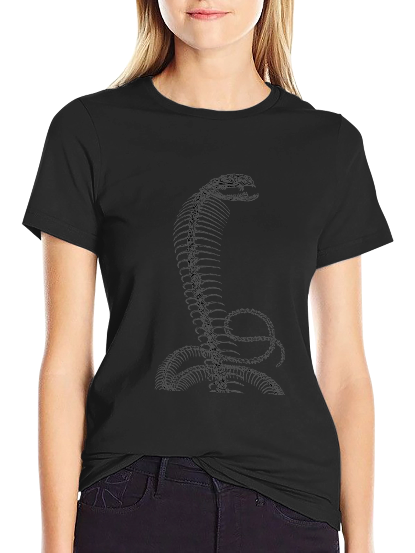 Cobra Skeleton Graphic Tee - Black T-Shirt