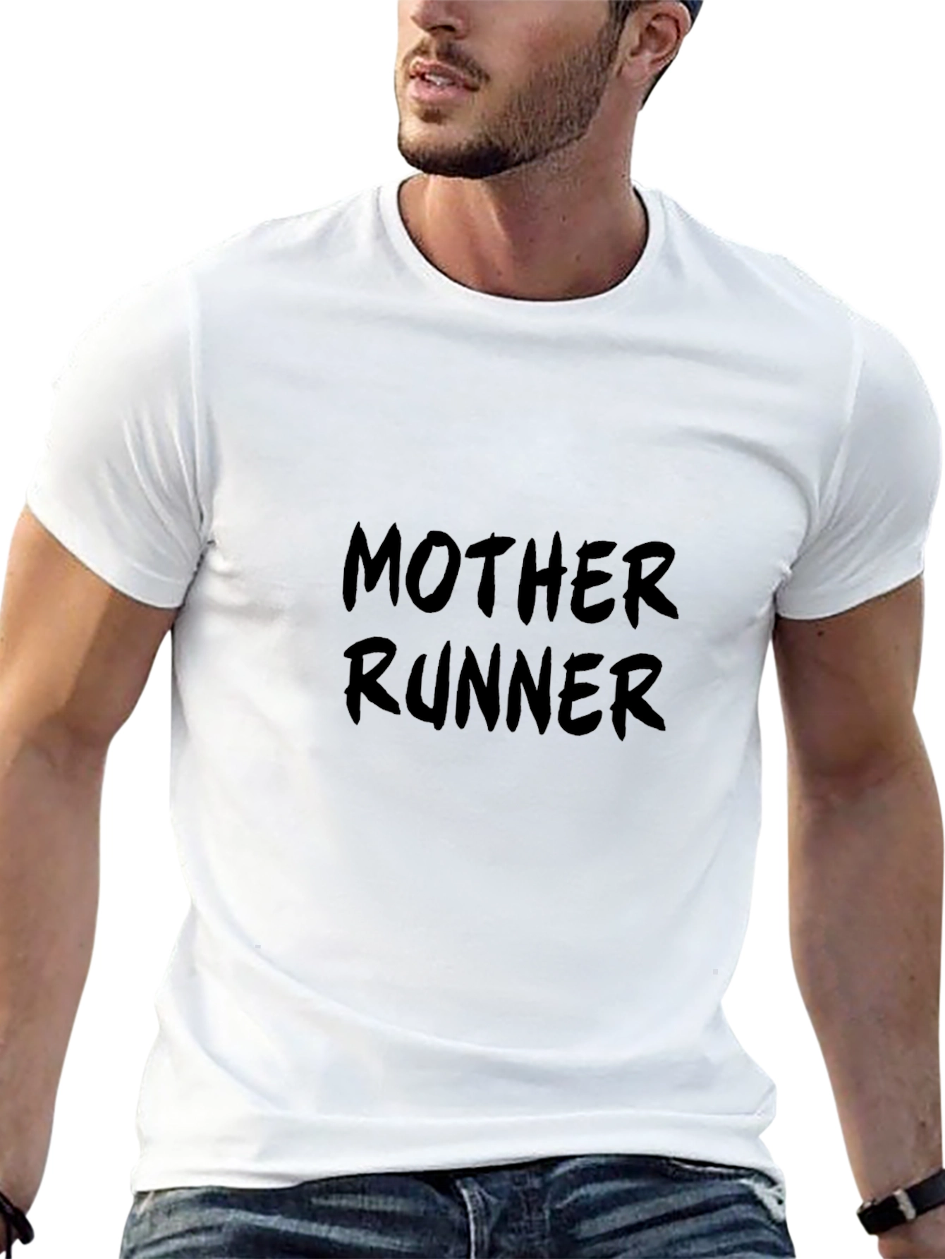 Mother Runner Graphic Tee - Black Casual Shirt