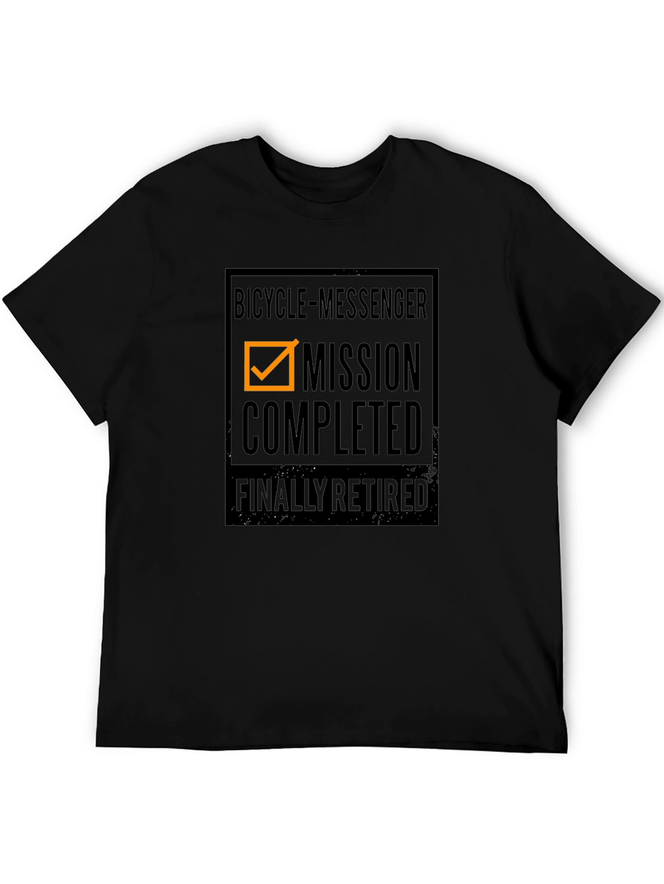 Bicycle Messenger Mission Completed Retired T-Shirt