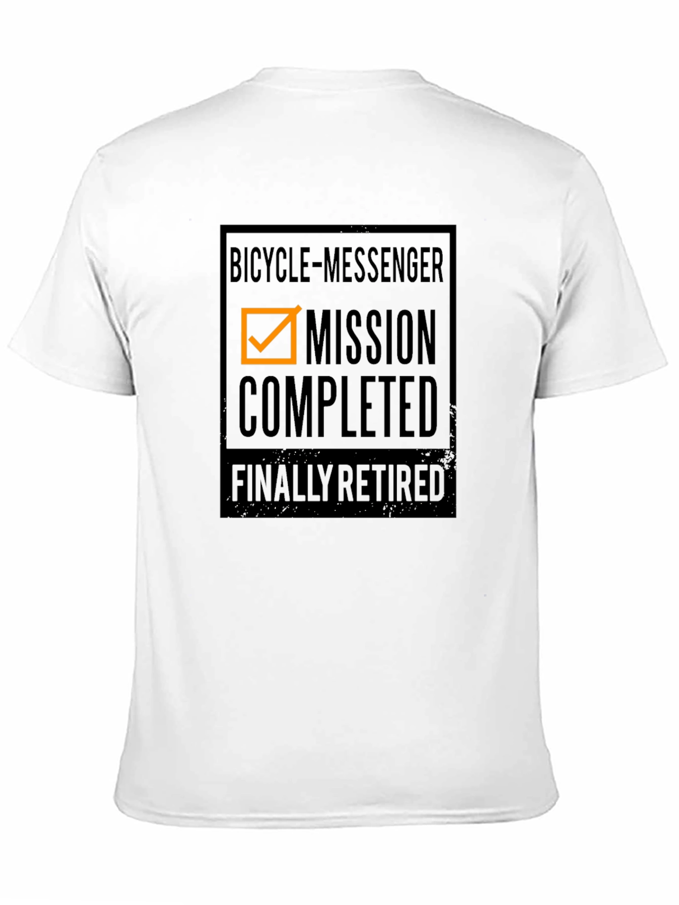 Bicycle Messenger Mission Completed Retired T-Shirt