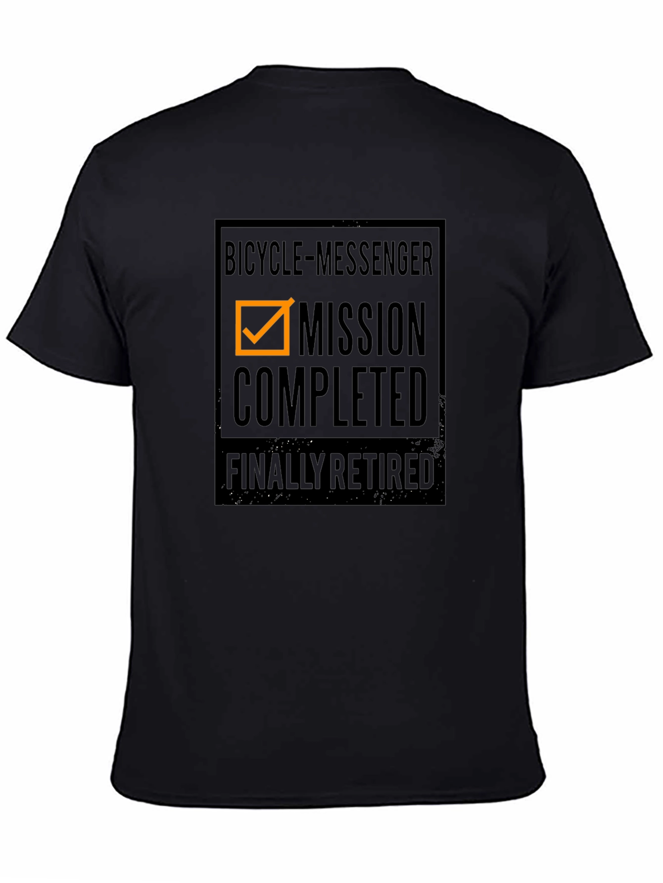 Bicycle Messenger Mission Completed Retired T-Shirt
