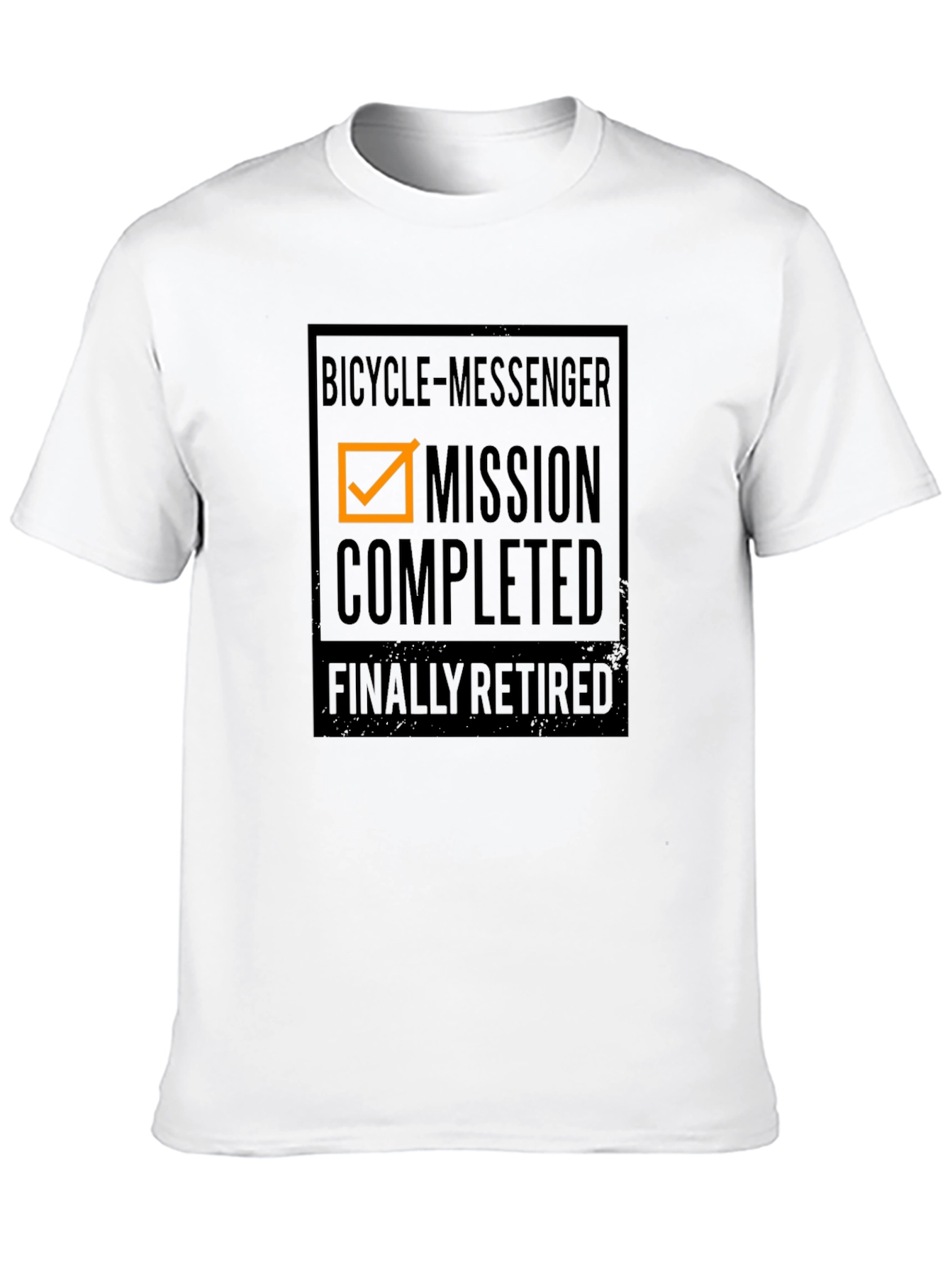Bicycle Messenger Mission Completed Retired T-Shirt