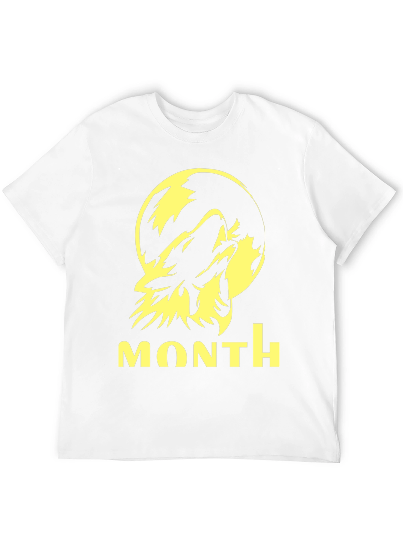 Wolf Howling at Moon Graphic Tee - Black