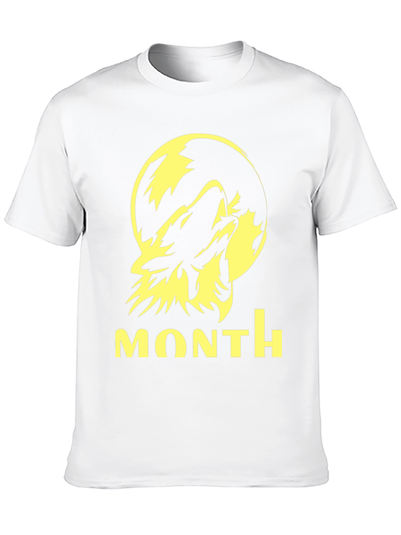 Wolf Howling at Moon Graphic Tee - Black
