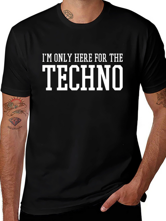 Techno Fan Black T-Shirt - Music Festival Rave Apparel