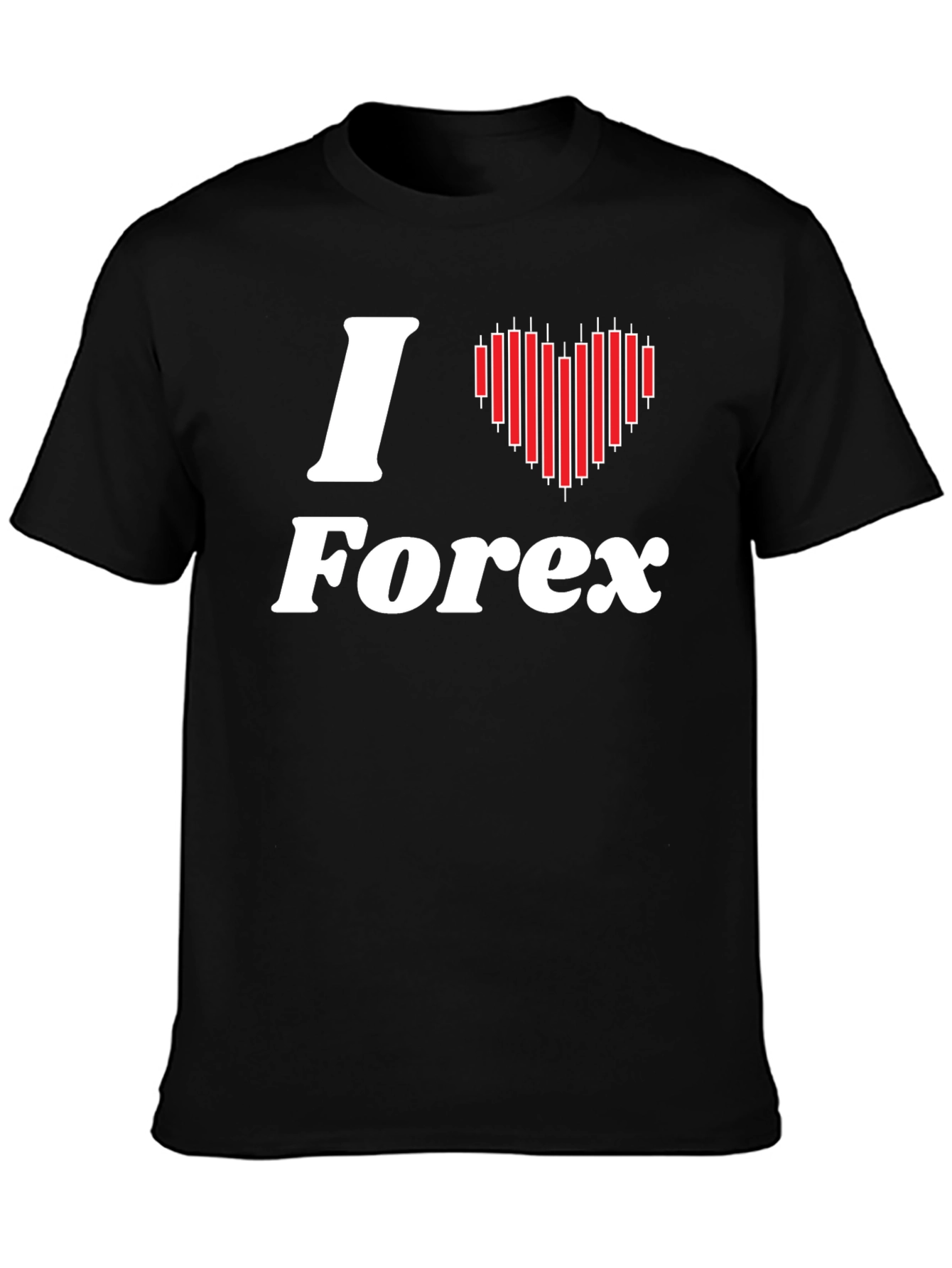 I Heart Forex Trader T-Shirt - Black Cotton