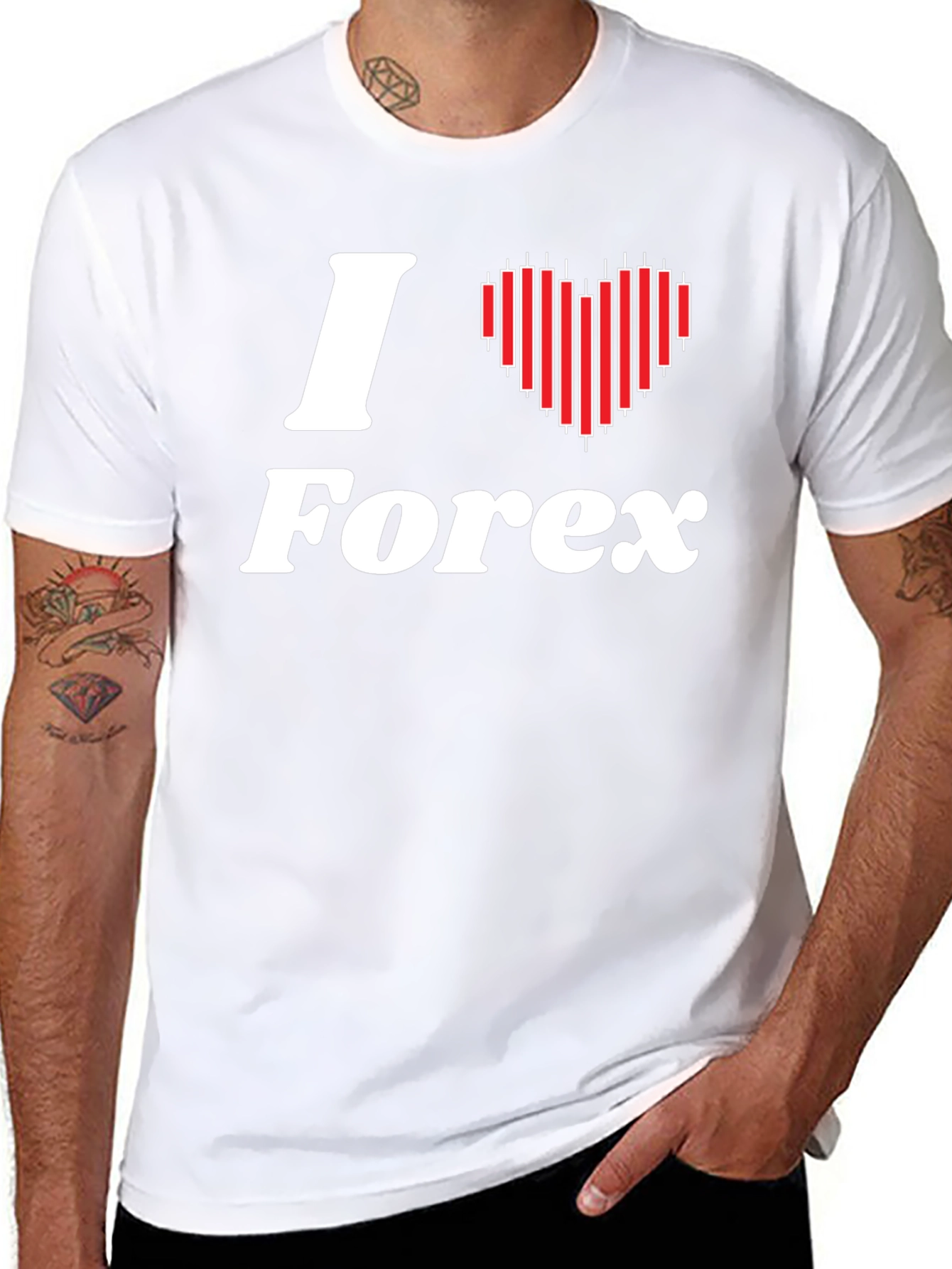 I Heart Forex Trader T-Shirt - Black Cotton