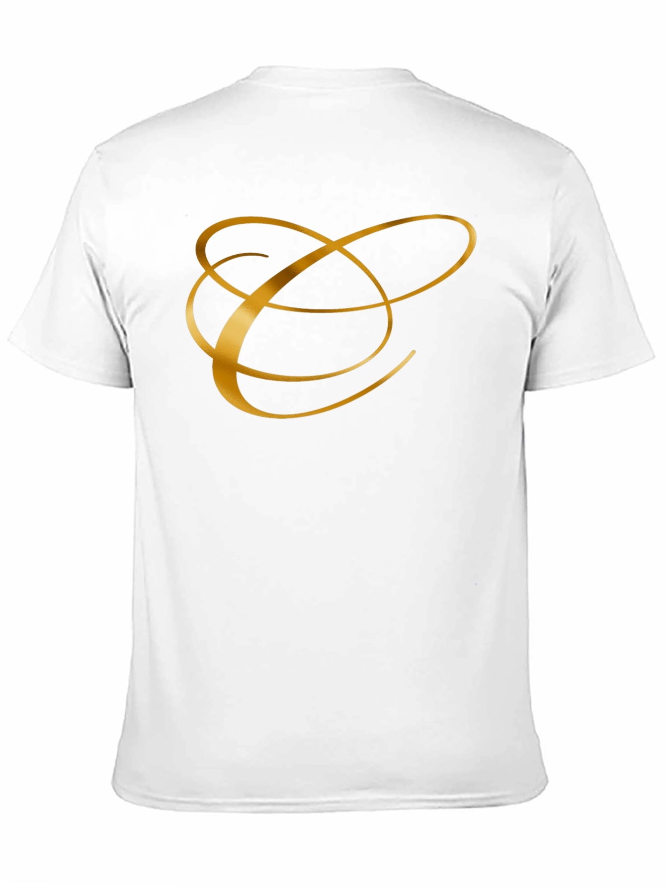 Elegant Golden Initial T-Shirt