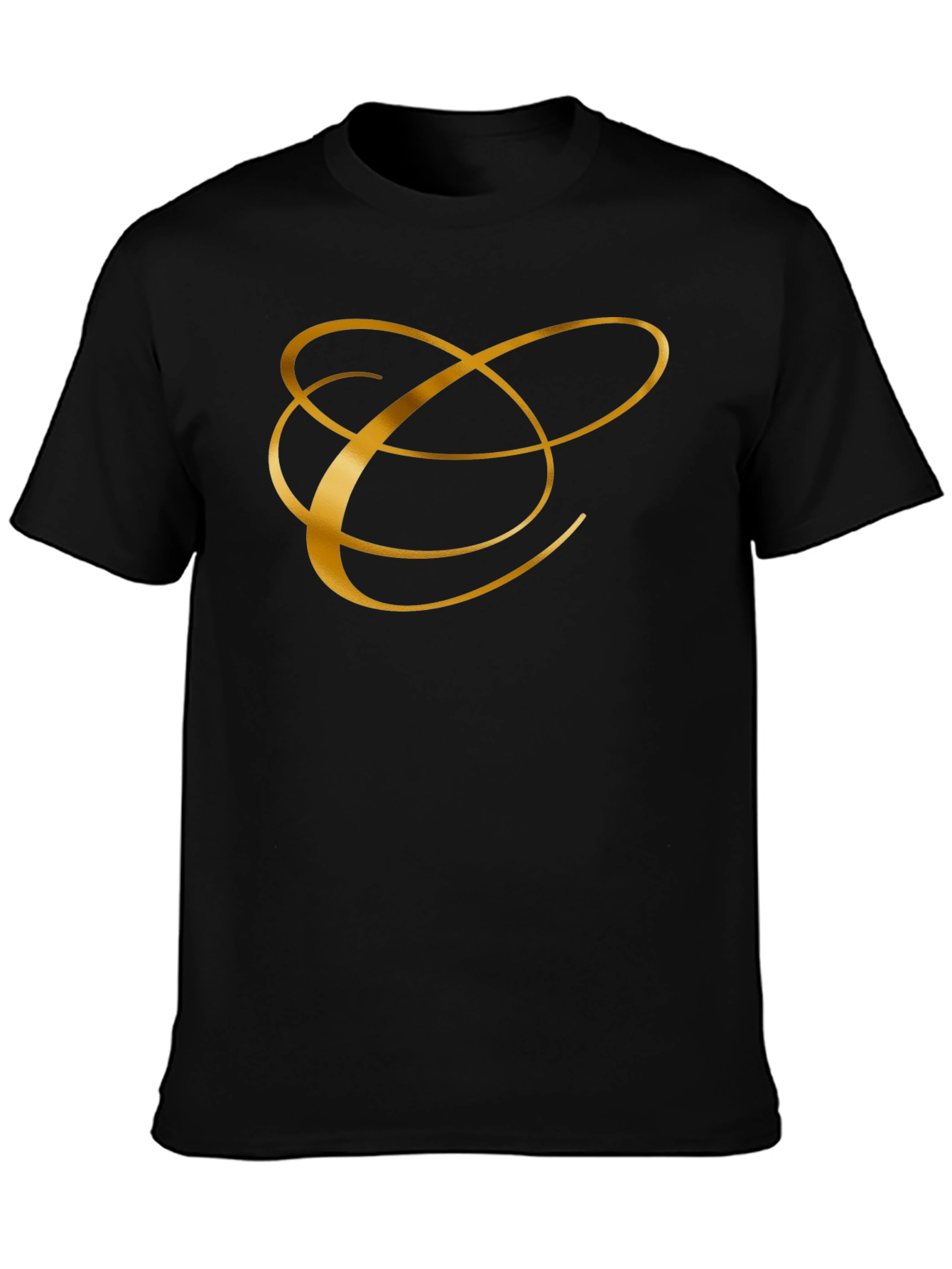 Elegant Golden Initial T-Shirt