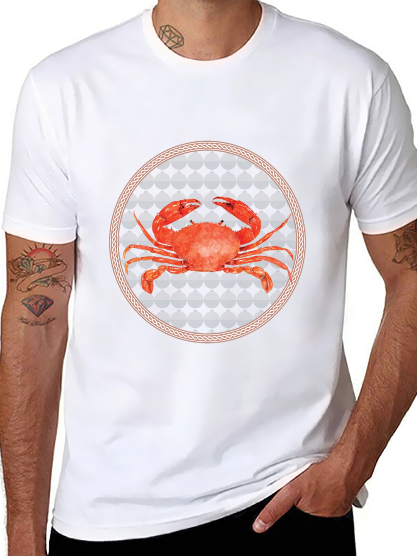 Crab Graphic T-Shirt: Nautical Style
