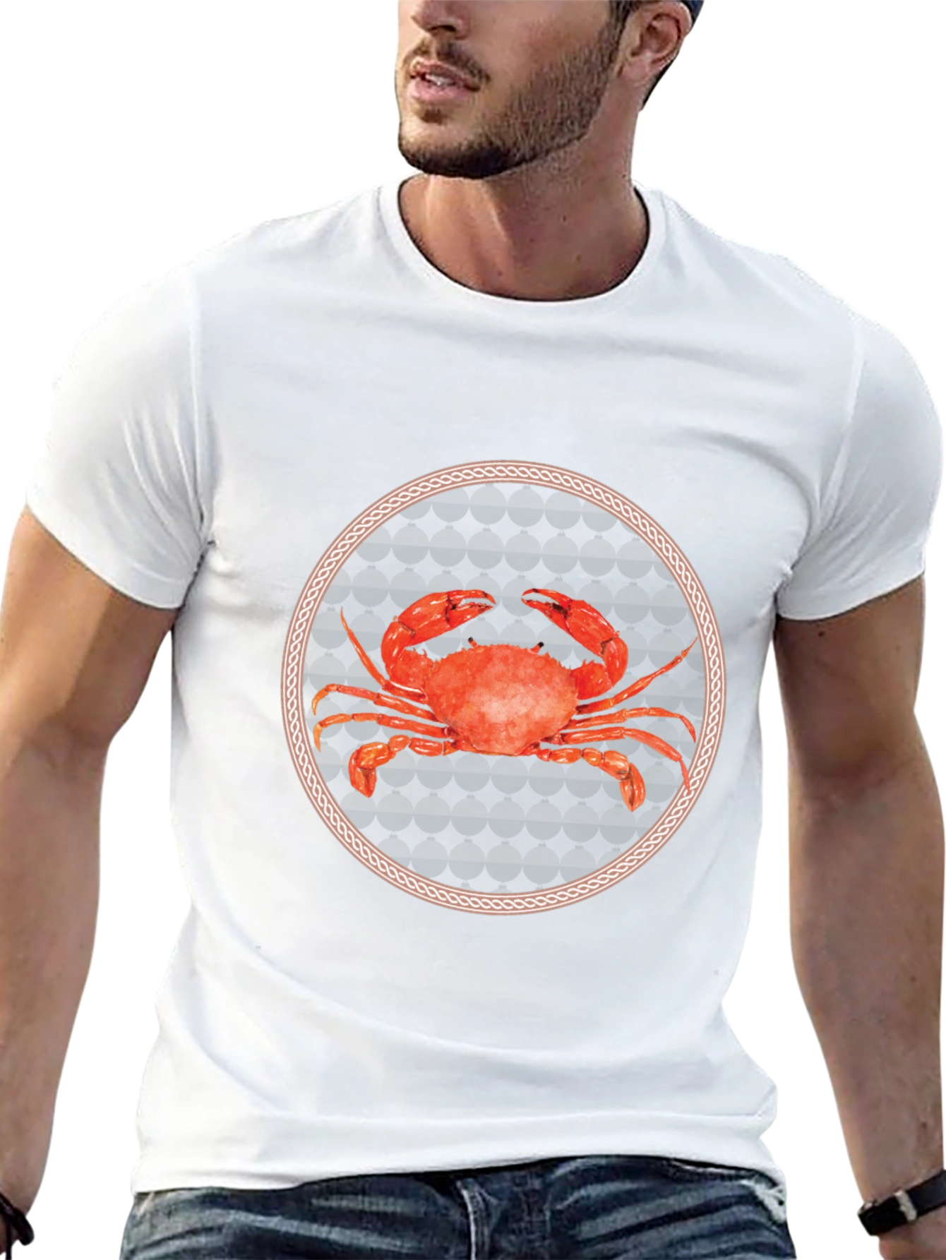 Crab Graphic T-Shirt: Nautical Style