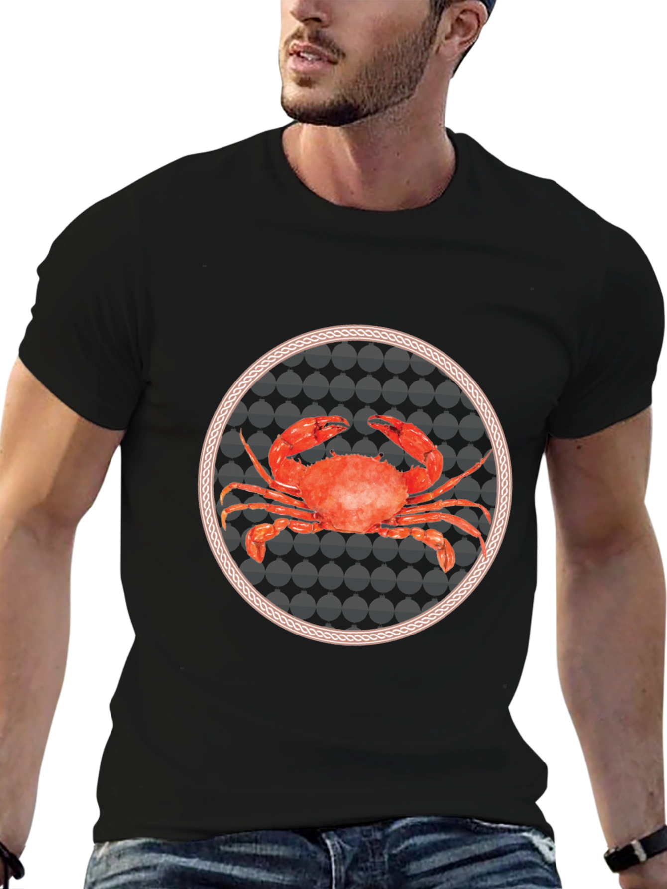 Crab Graphic T-Shirt: Nautical Style
