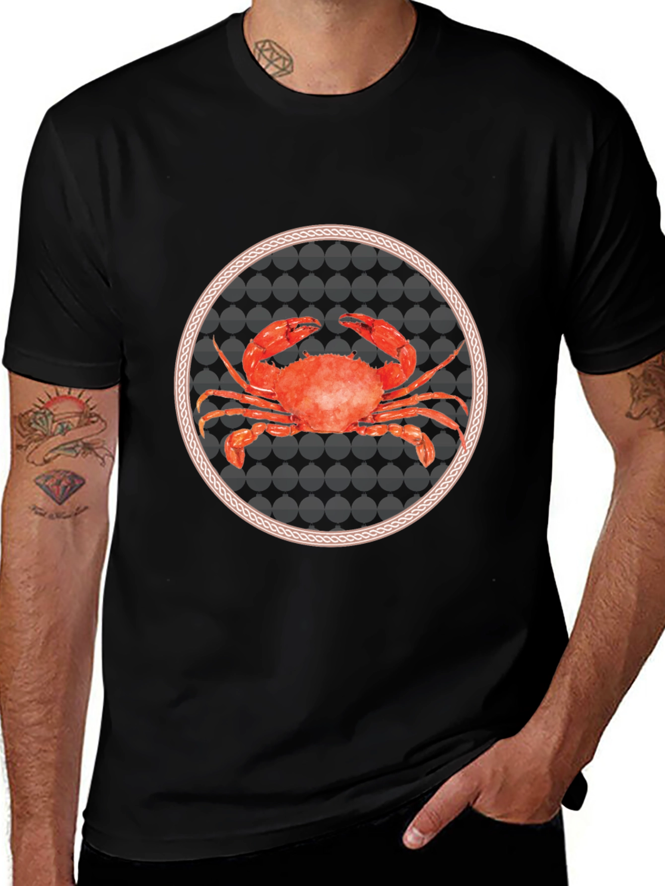Crab Graphic T-Shirt: Nautical Style