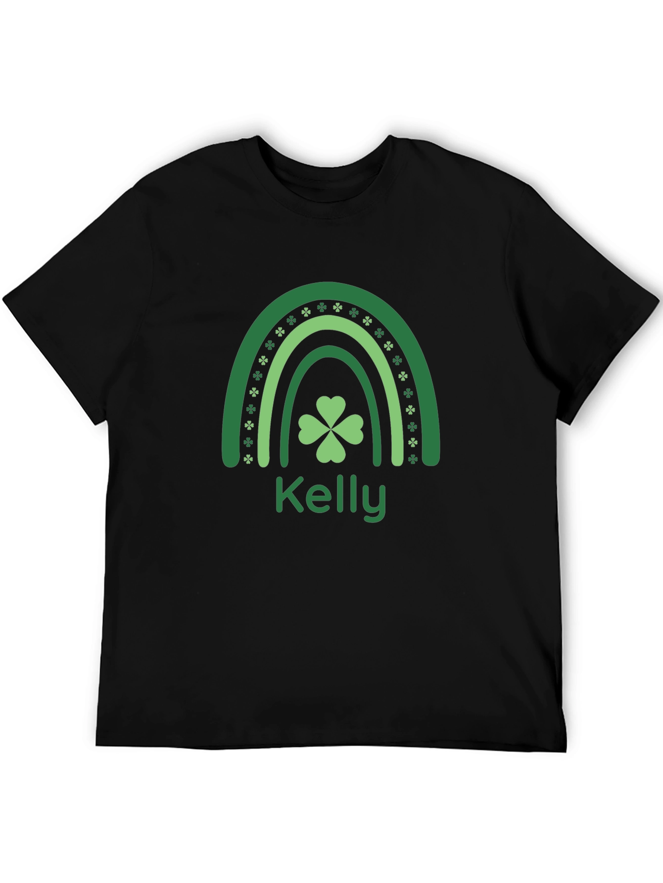 Kelly St. Patricks Day Rainbow Shamrock T-Shirt