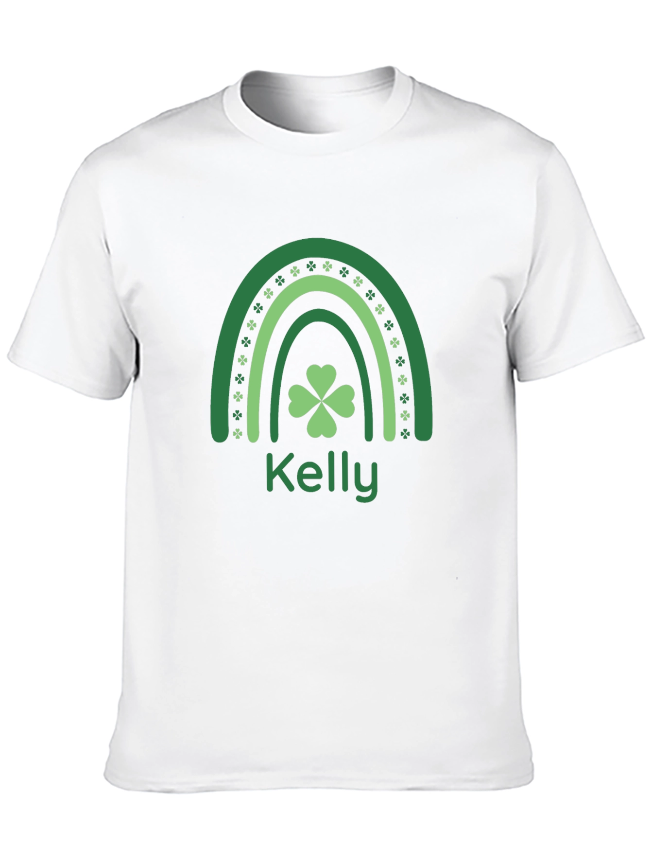 Kelly St. Patricks Day Rainbow Shamrock T-Shirt