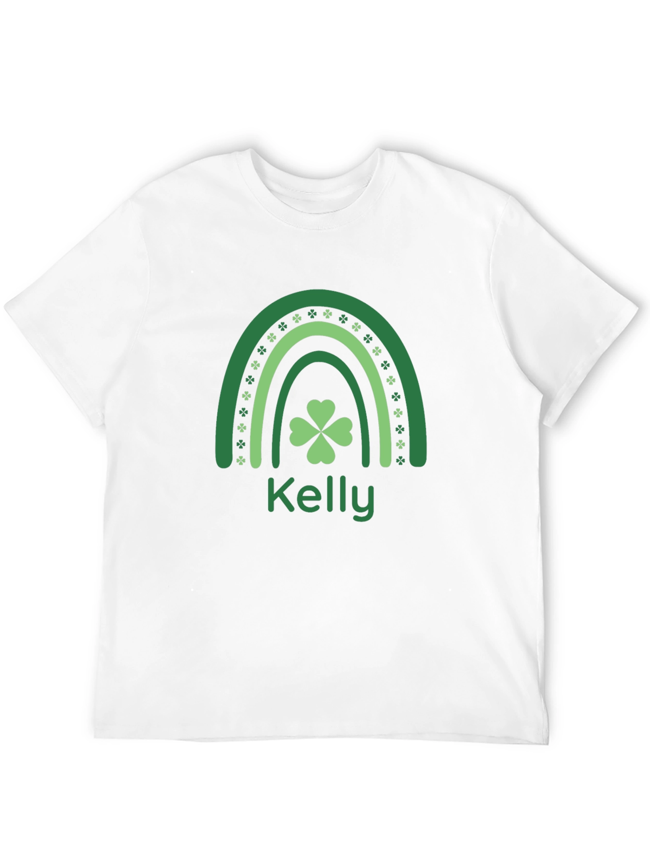 Kelly St. Patricks Day Rainbow Shamrock T-Shirt