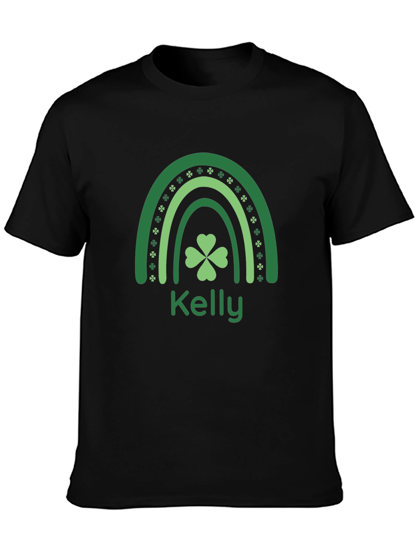 Kelly St. Patricks Day Rainbow Shamrock T-Shirt