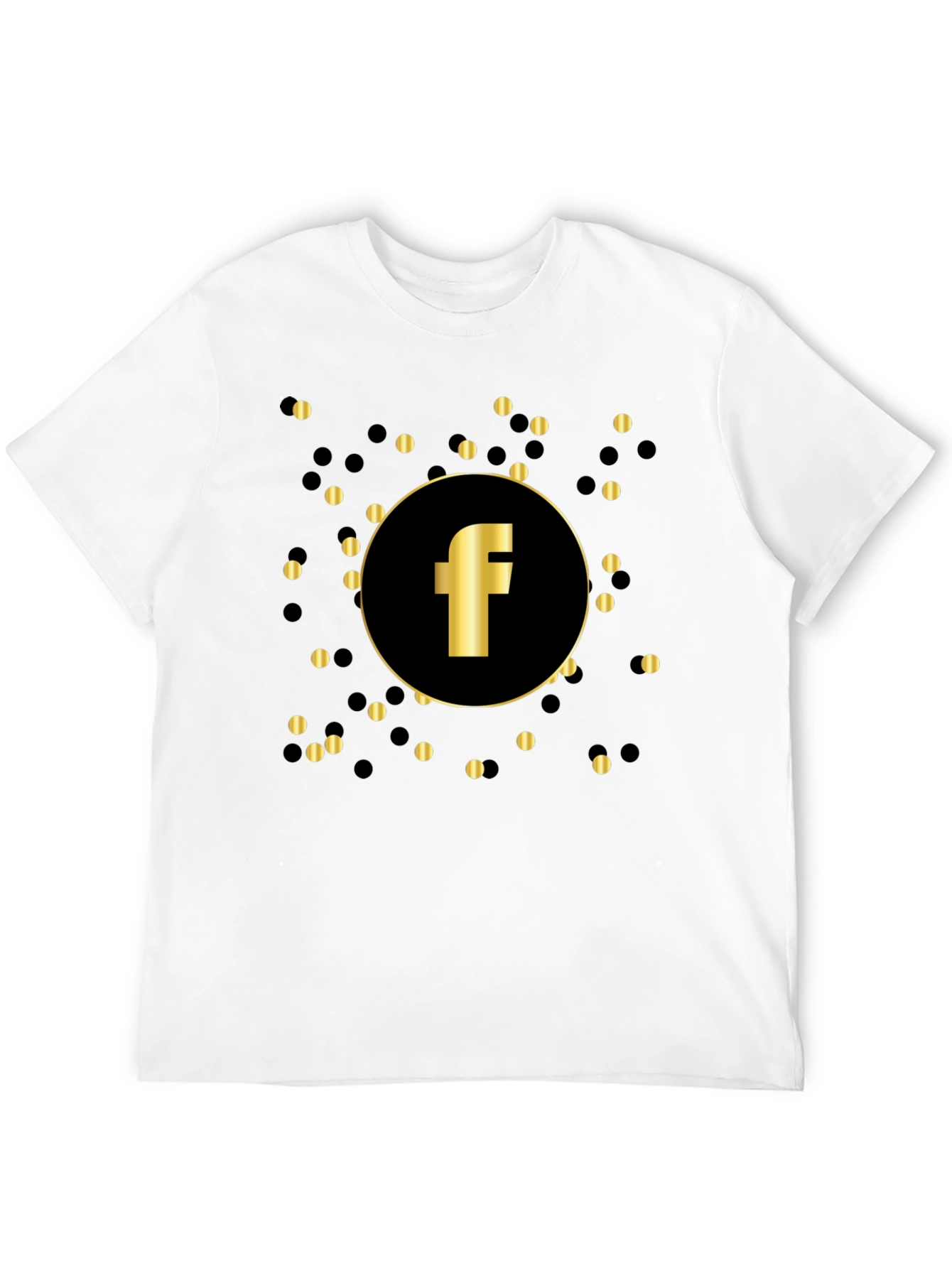 Golden F Logo Black T-Shirt