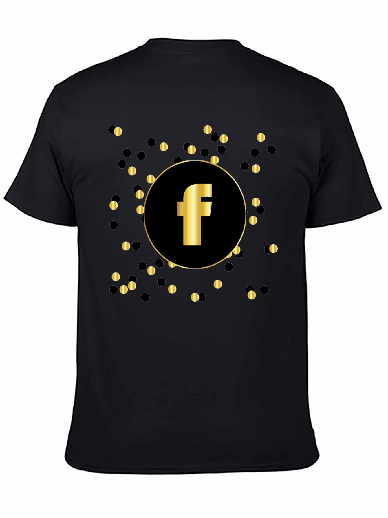 Golden F Logo Black T-Shirt