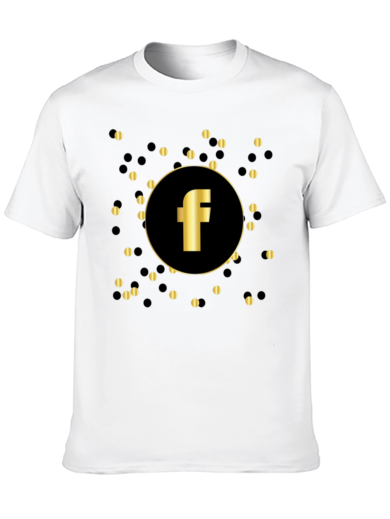 Golden F Logo Black T-Shirt