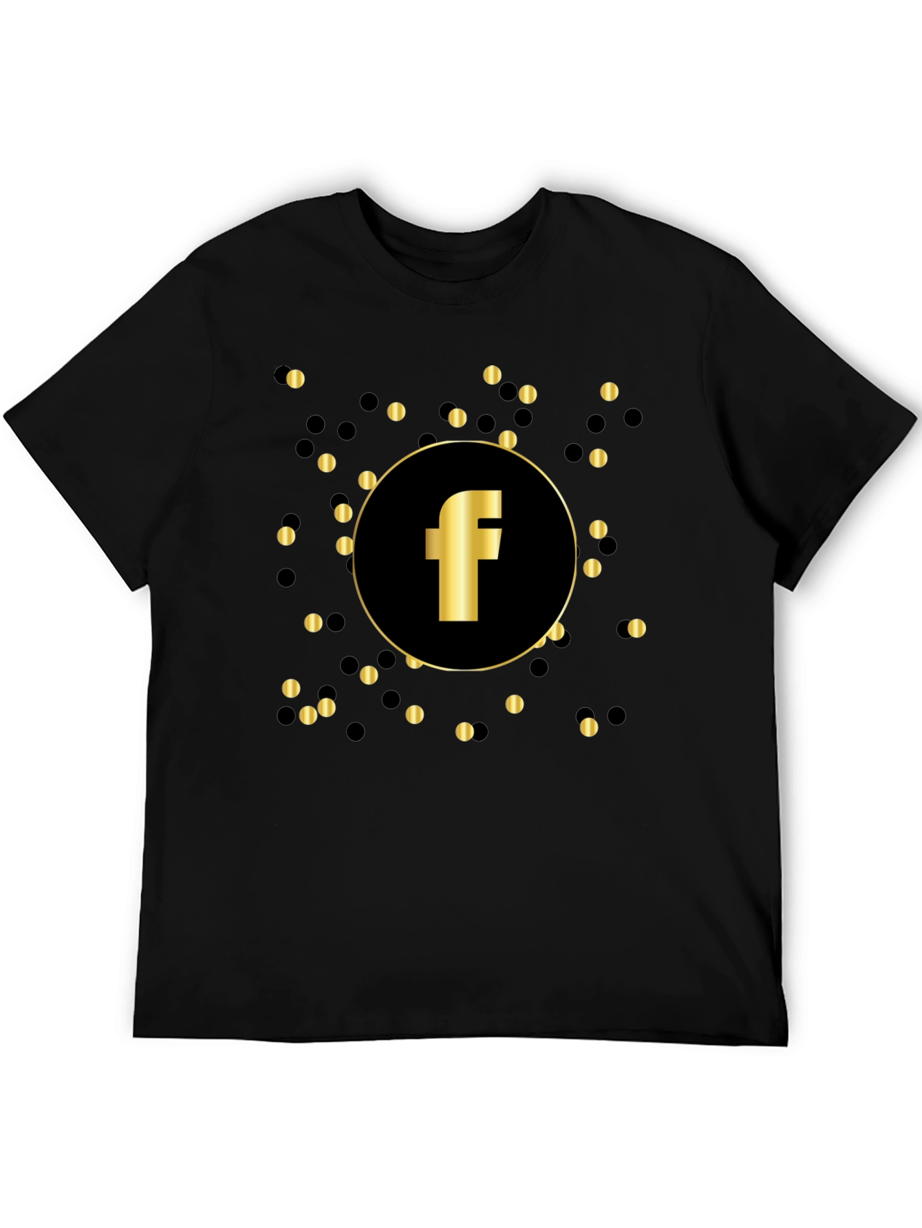 Golden F Logo Black T-Shirt