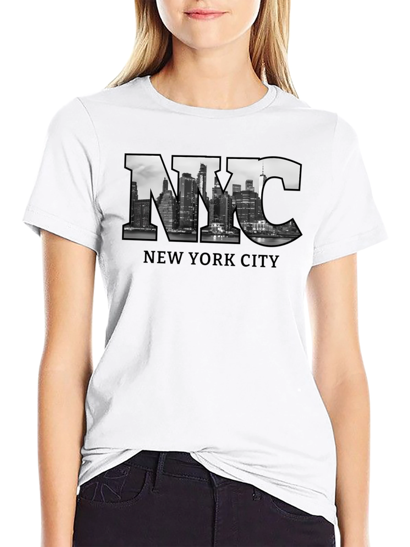 NYC Skyline Black T-Shirt - New York City