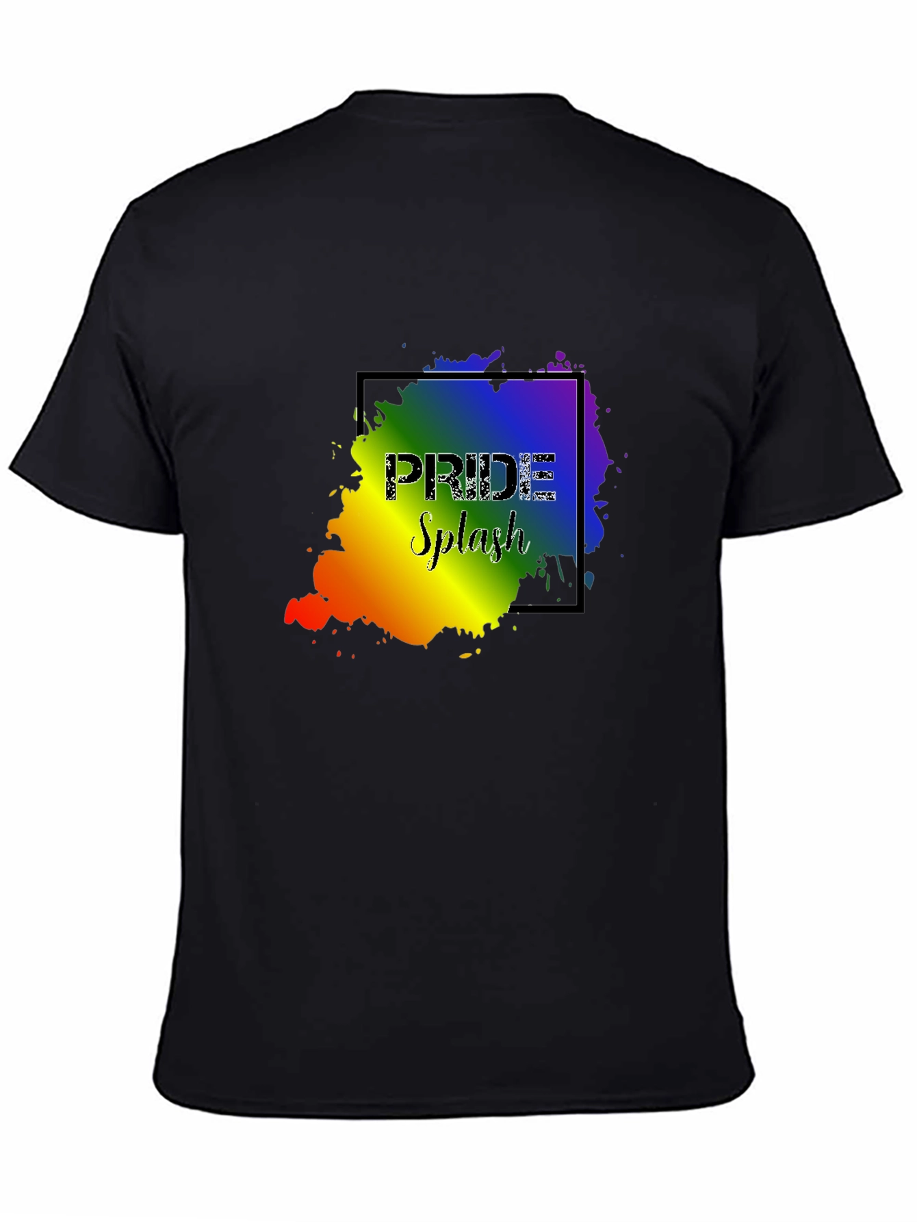 Pride Splash Graphic T-Shirt - Black