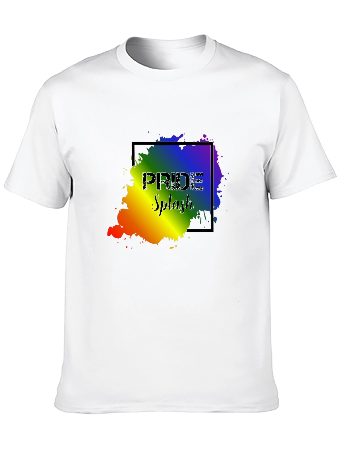 Pride Splash Graphic T-Shirt - Black