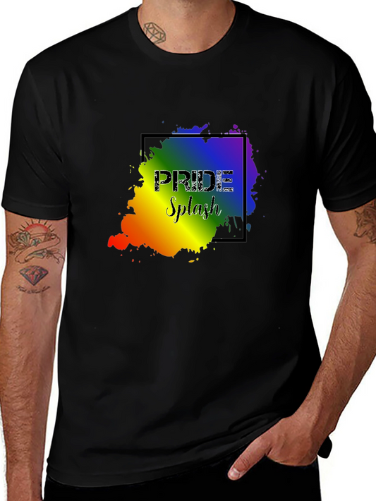 Pride Splash Graphic T-Shirt - Black