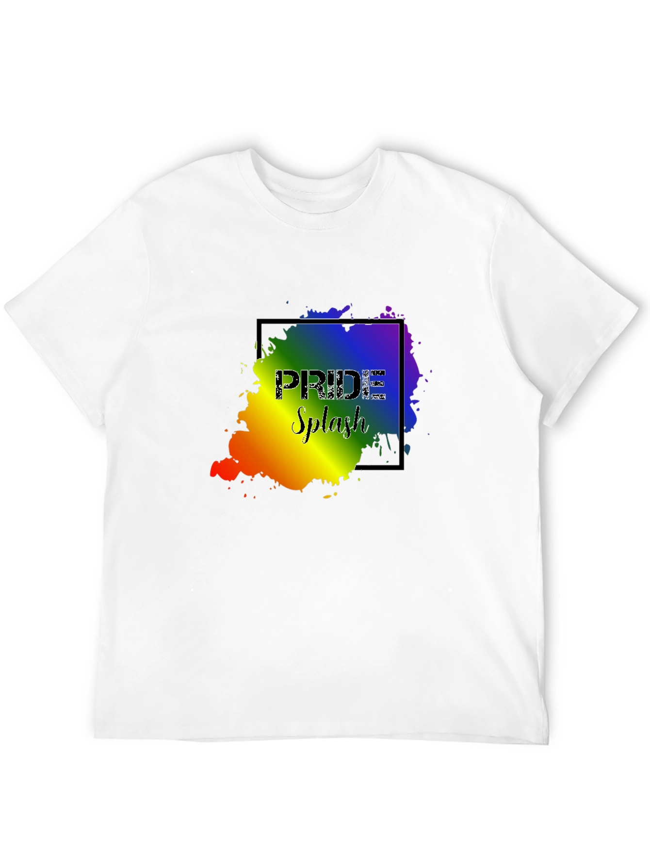 Pride Splash Graphic T-Shirt - Black